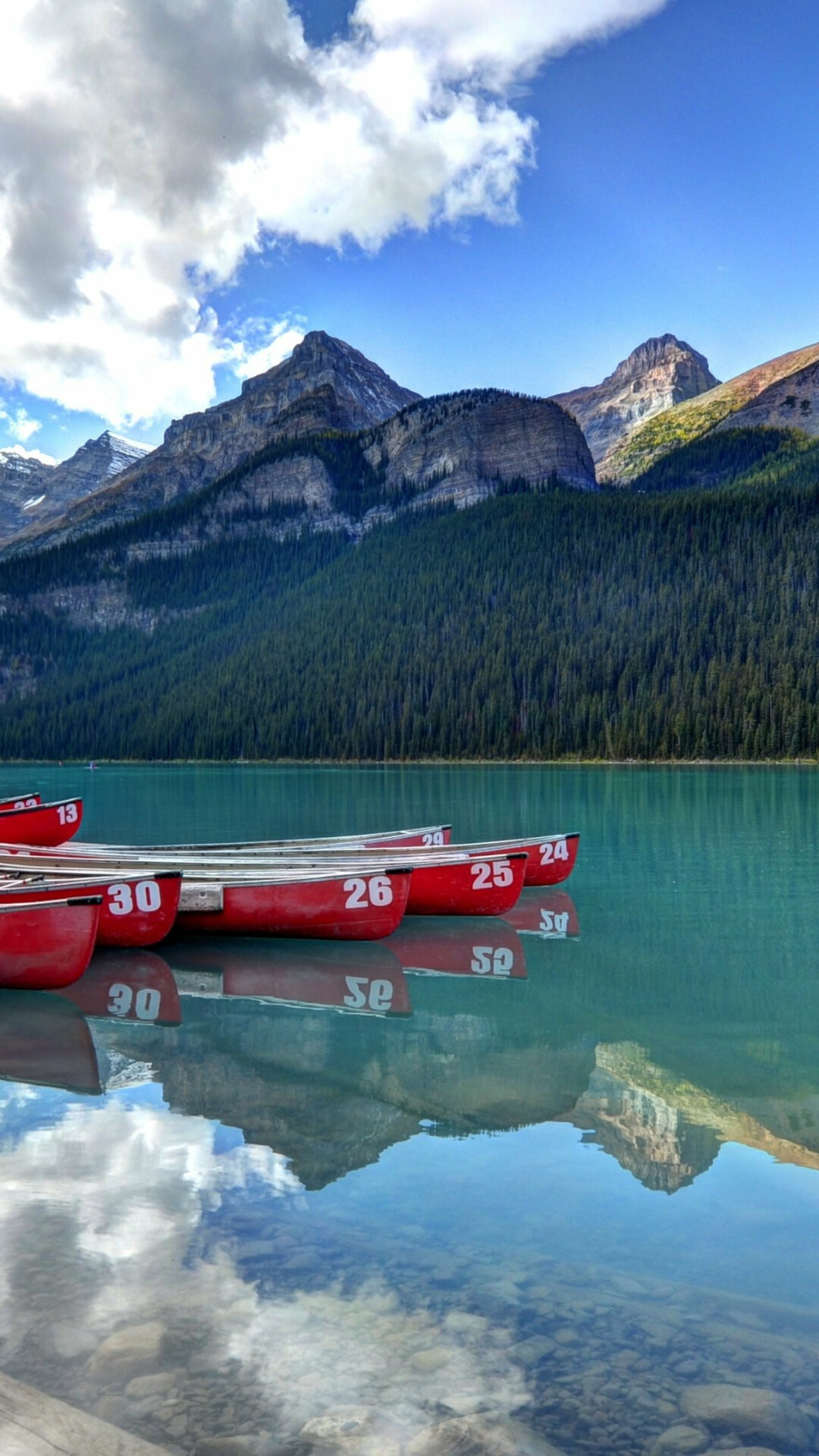 Lake Louise, 4K background, Nature's masterpiece, Stunning visuals, 1080x1920 Full HD Phone