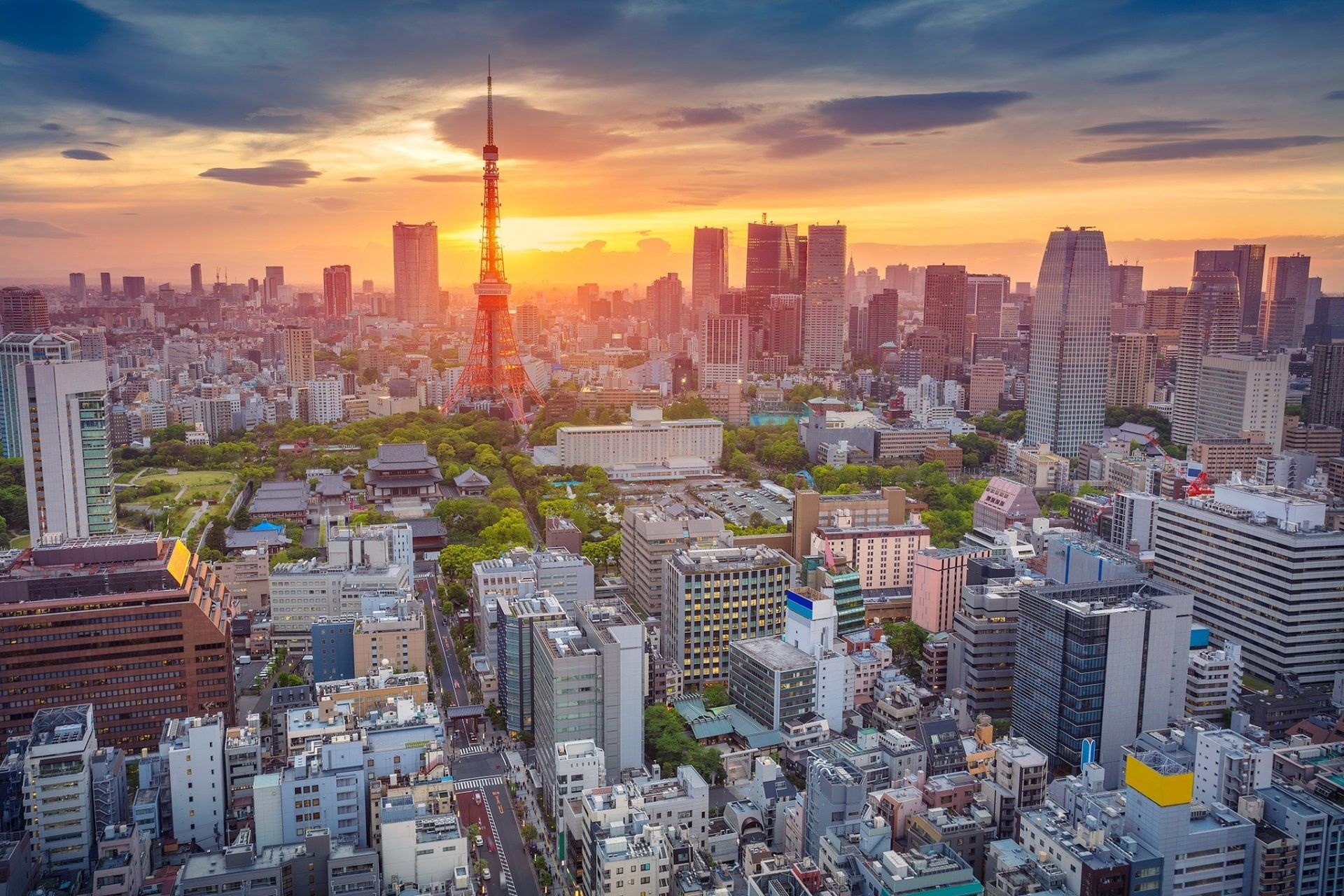 Tokyo Skyline, Beautiful wallpapers, Tokyo city, Torre de Tokio, 1920x1280 HD Desktop