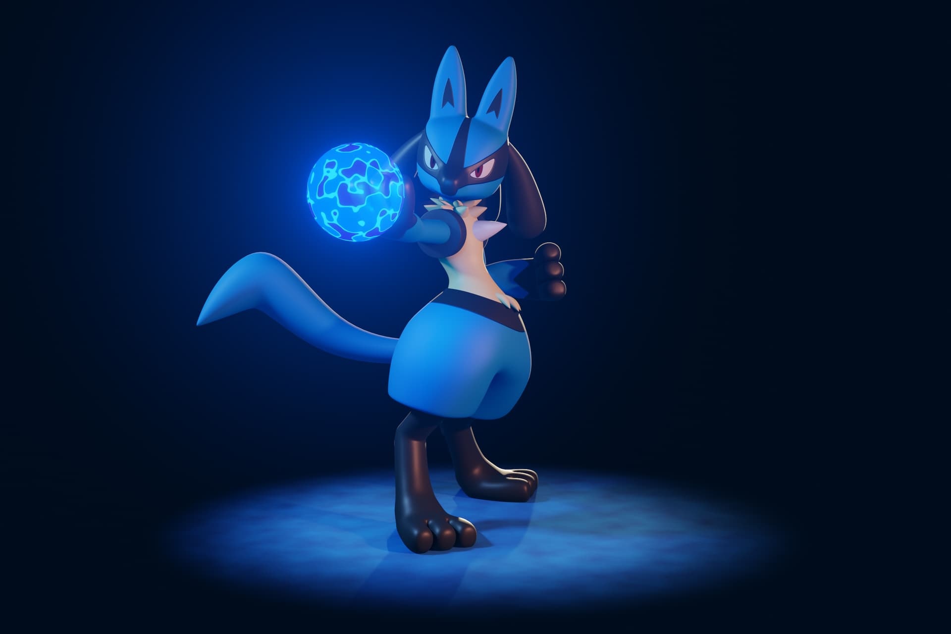 Lucario, Finished project, Blender artists community, 1920x1280 HD Desktop