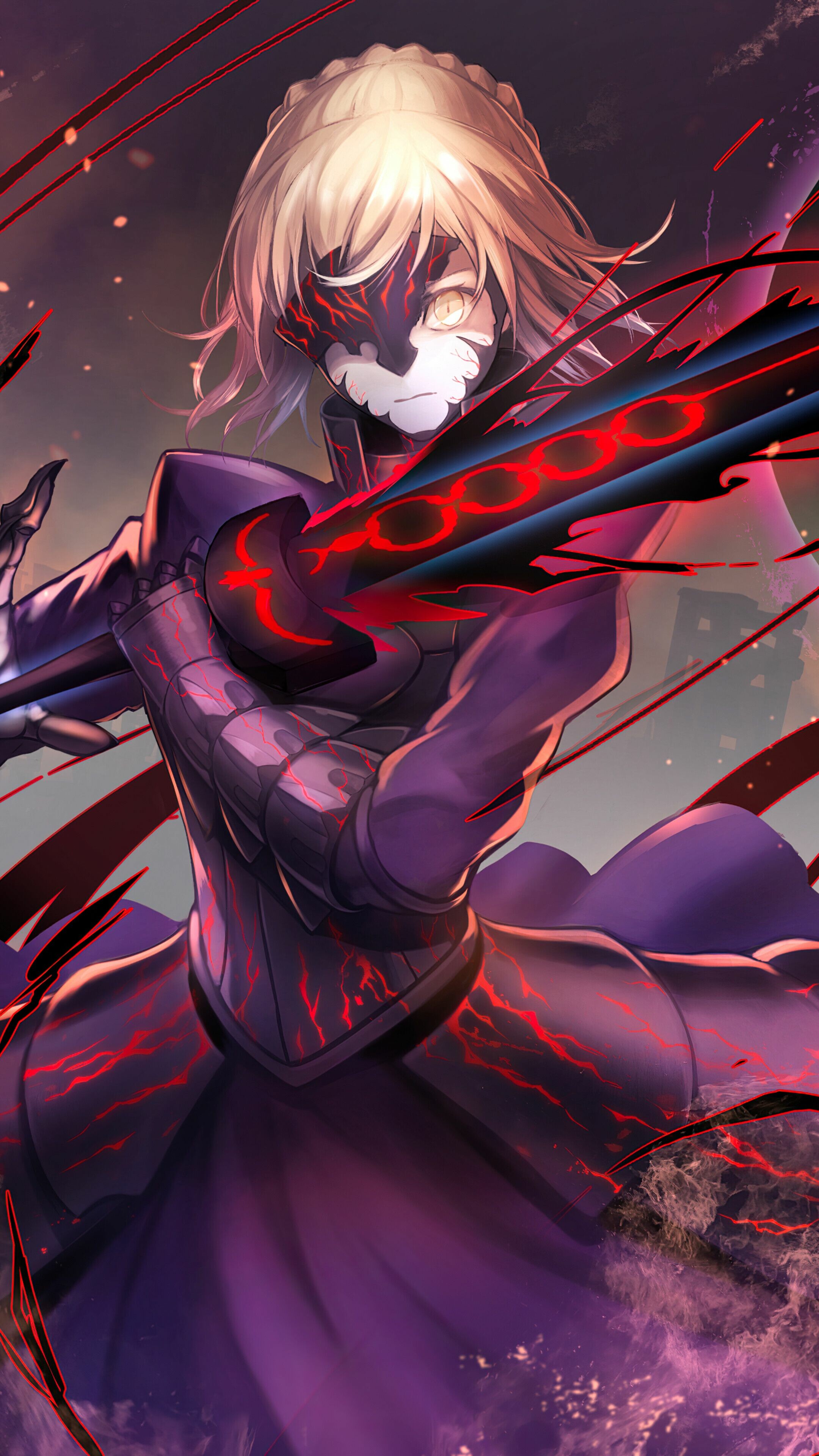 Saber Alter, Fate/stay night: Heaven's Feel Wallpaper, 2160x3840 4K Phone