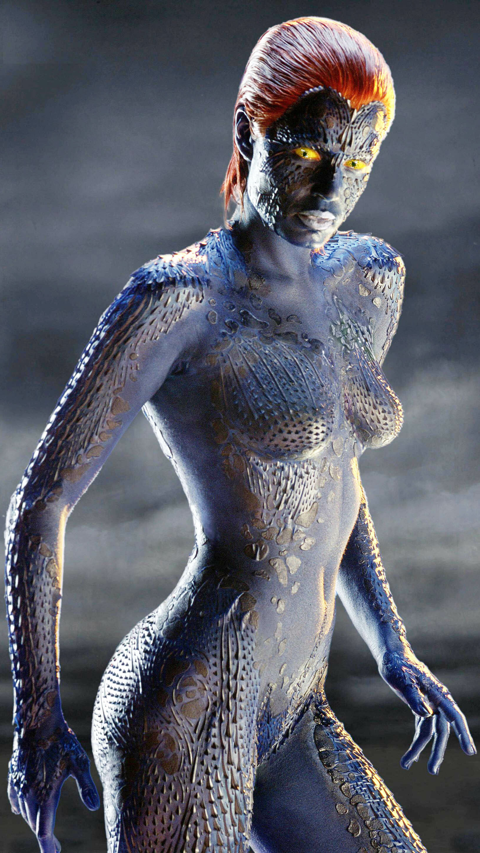 Rebecca Romijn, Mystique Wallpaper, 1640x2900 HD Phone