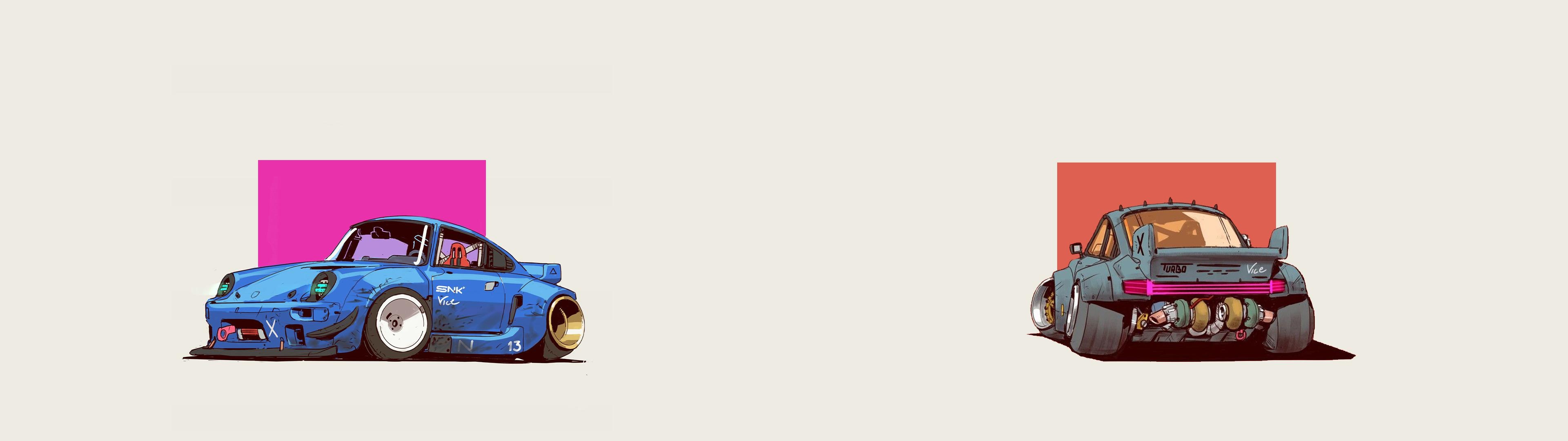Porsche 911, Dual Monitor Wallpaper, 3840x1080 Dual Screen Desktop