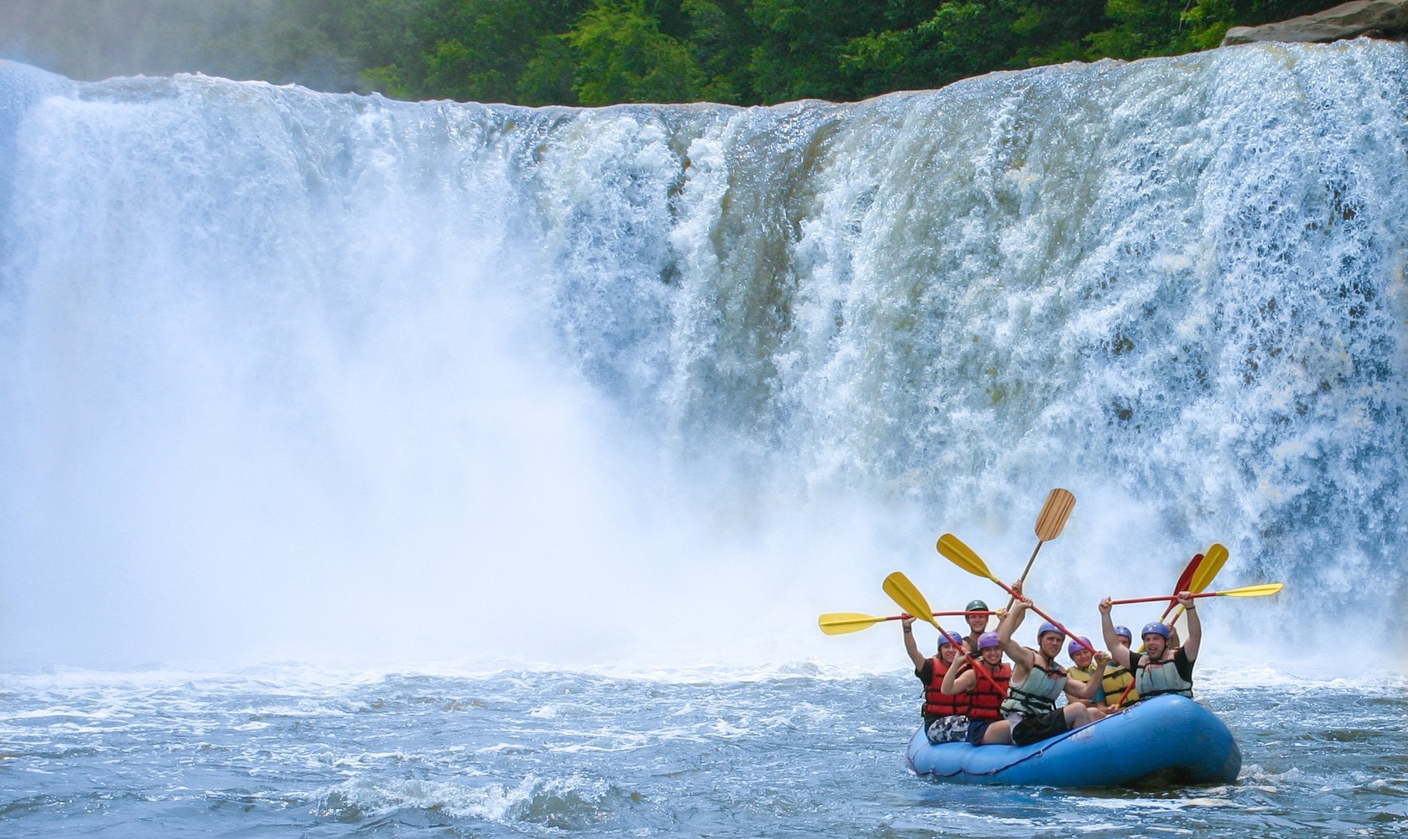 River sailing, Extreme sport, Rafting excitement, Boat adventure, 2020x1210 HD Desktop