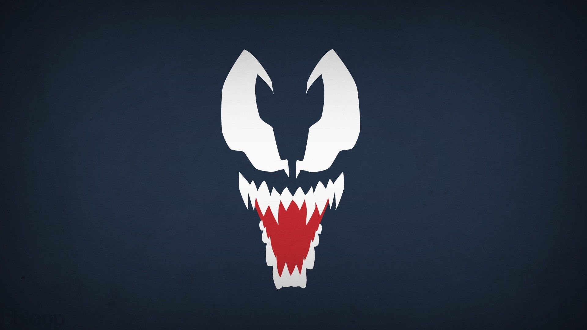 minimalism, #Venom, #blue background, #villain, #simple background, #Blo0p, #Marvel Comics, #Spider | Marvel iphone wallpaper, Superhero wallpaper, Venom pictures 1920x1080