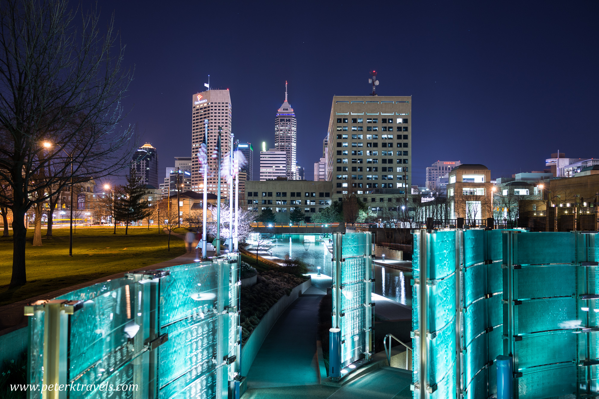 Indianapolis Skyline, Nighttime magic, Downtown charm, Travel inspiration, 2000x1340 HD Desktop