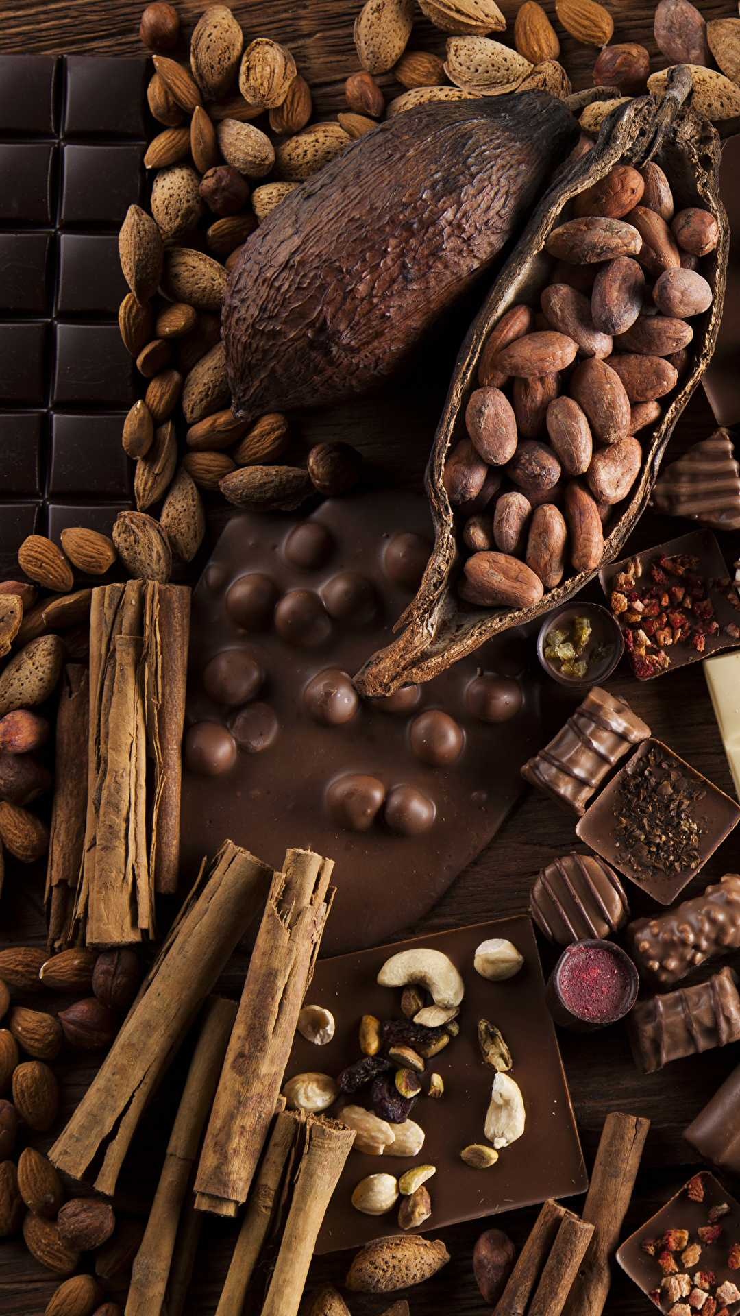 Chocolate wallpaper, Decadent delight, Tempting treat, Rich and indulgent, 1080x1920 Full HD Phone