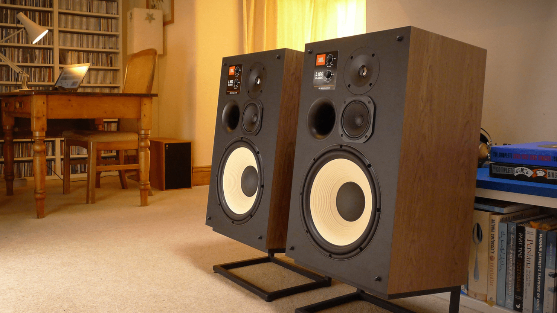 Retro sound, JBL L100 Classic, Iconic loudspeaker, Vintage vibes, 1920x1080 Full HD Desktop