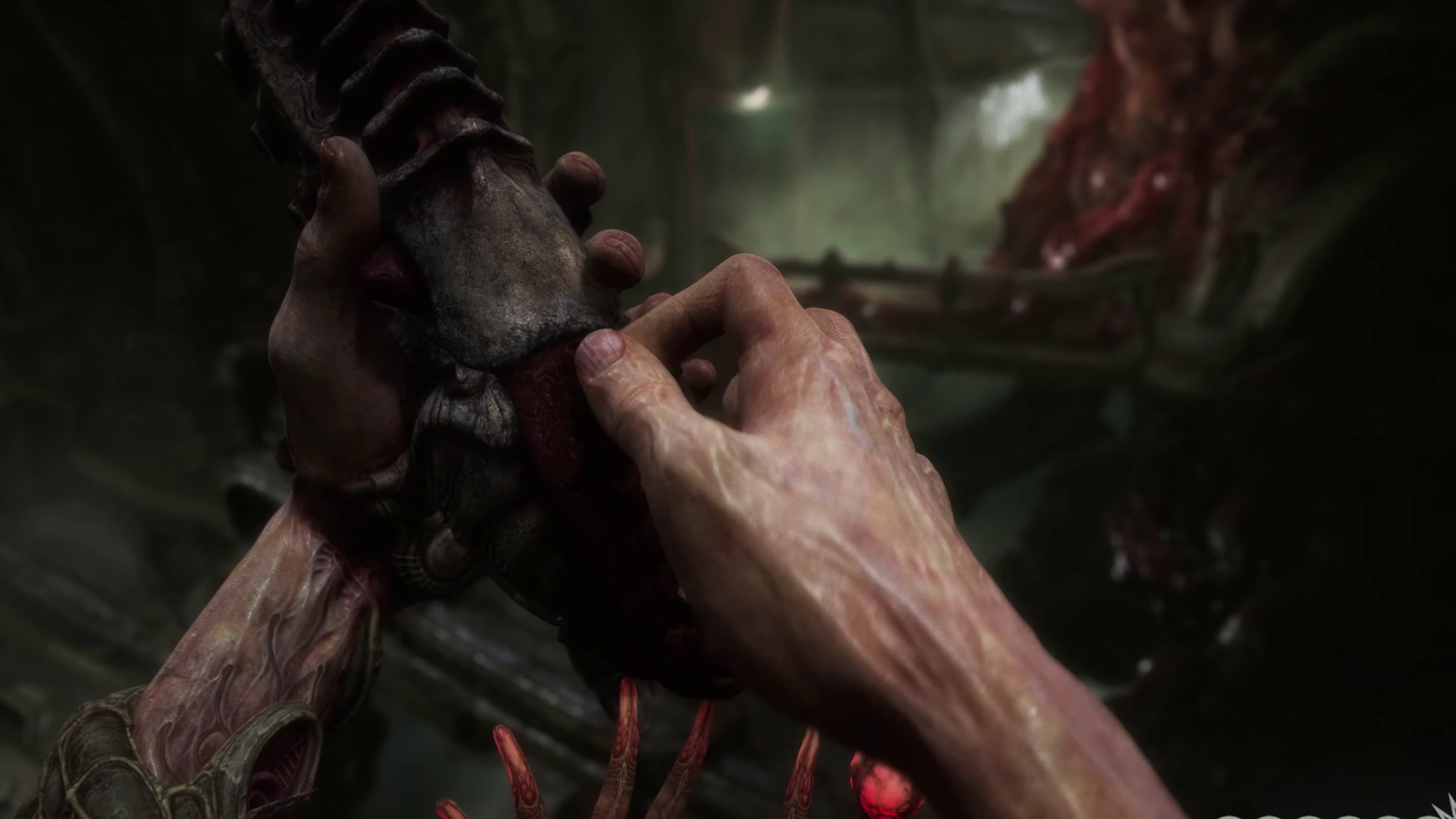 Scorn game, Giger-esque gameplay, Immersive experience, Disturbing world, 3840x2160 4K Desktop