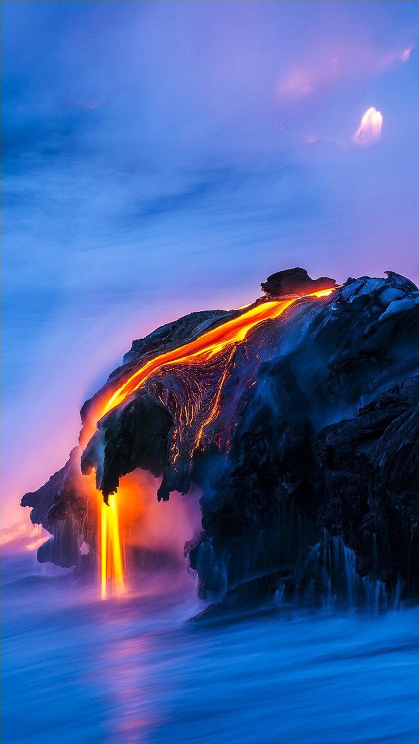 Volcano, Geology Wallpaper, 1450x2560 HD Phone
