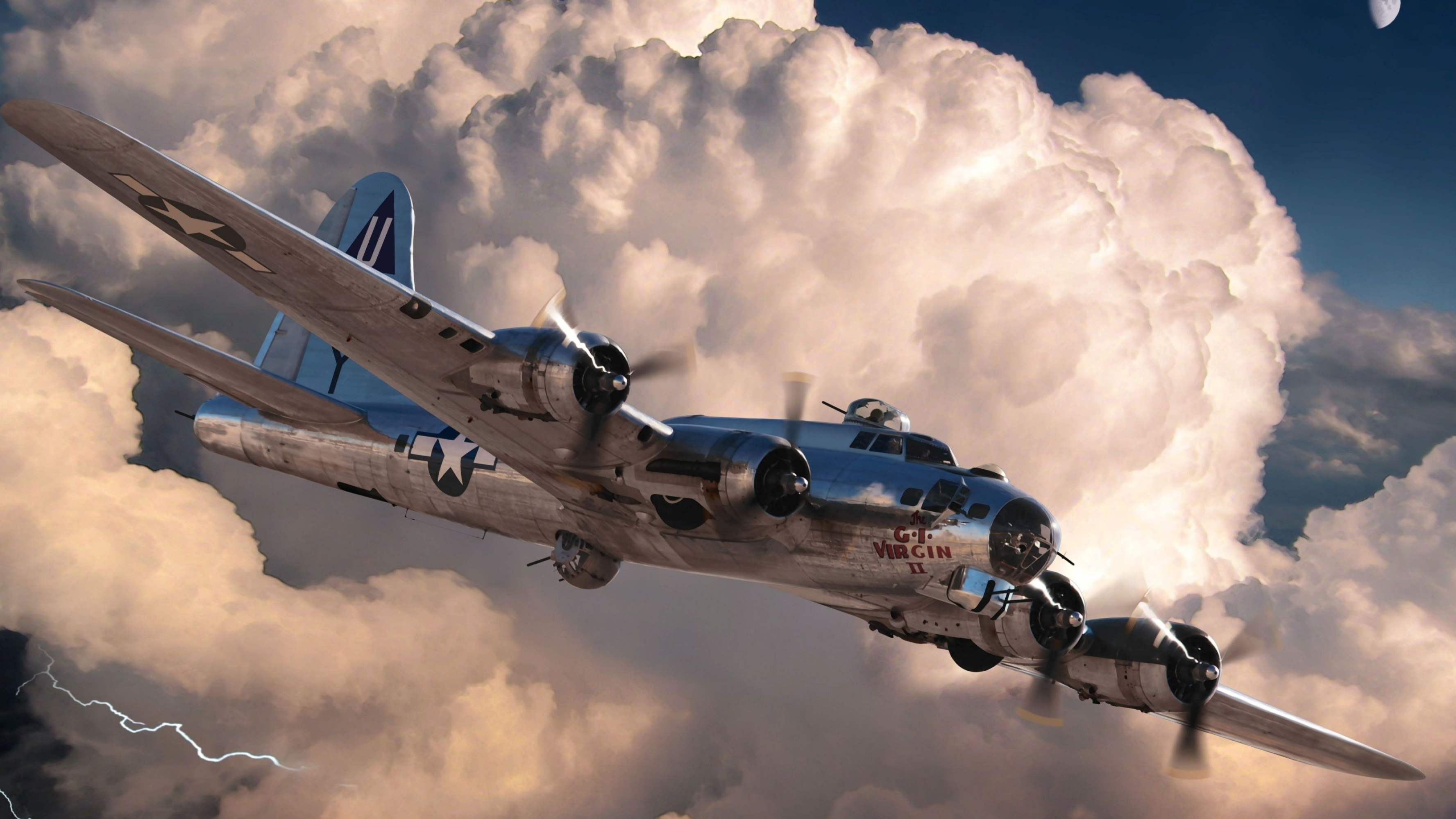Boeing Fortress, 4K planes wallpapers, Aerial power, Majestic flying machines, 3560x2000 HD Desktop
