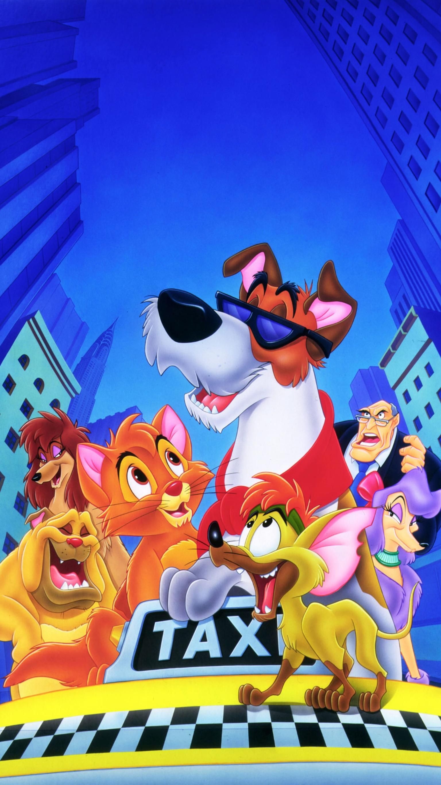 Oliver and Company, Nostalgic wallpaper, Disney classic, Memorable art, 1540x2740 HD Phone