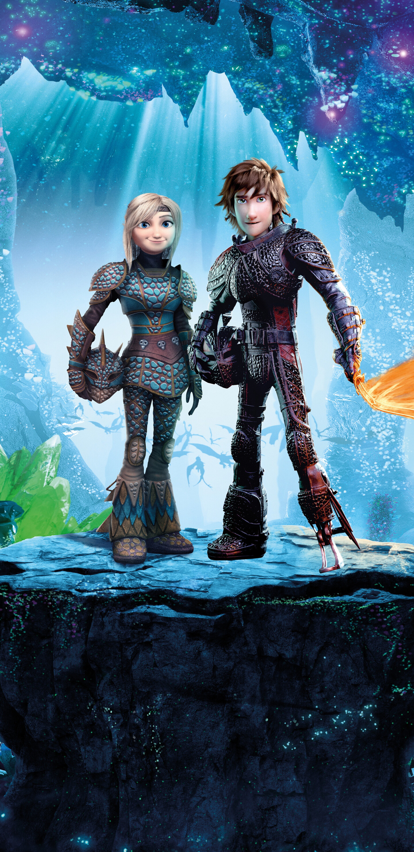 Hiccup and Astrid, How to Train Your Dragon Wallpaper, 1440x2960 HD Phone