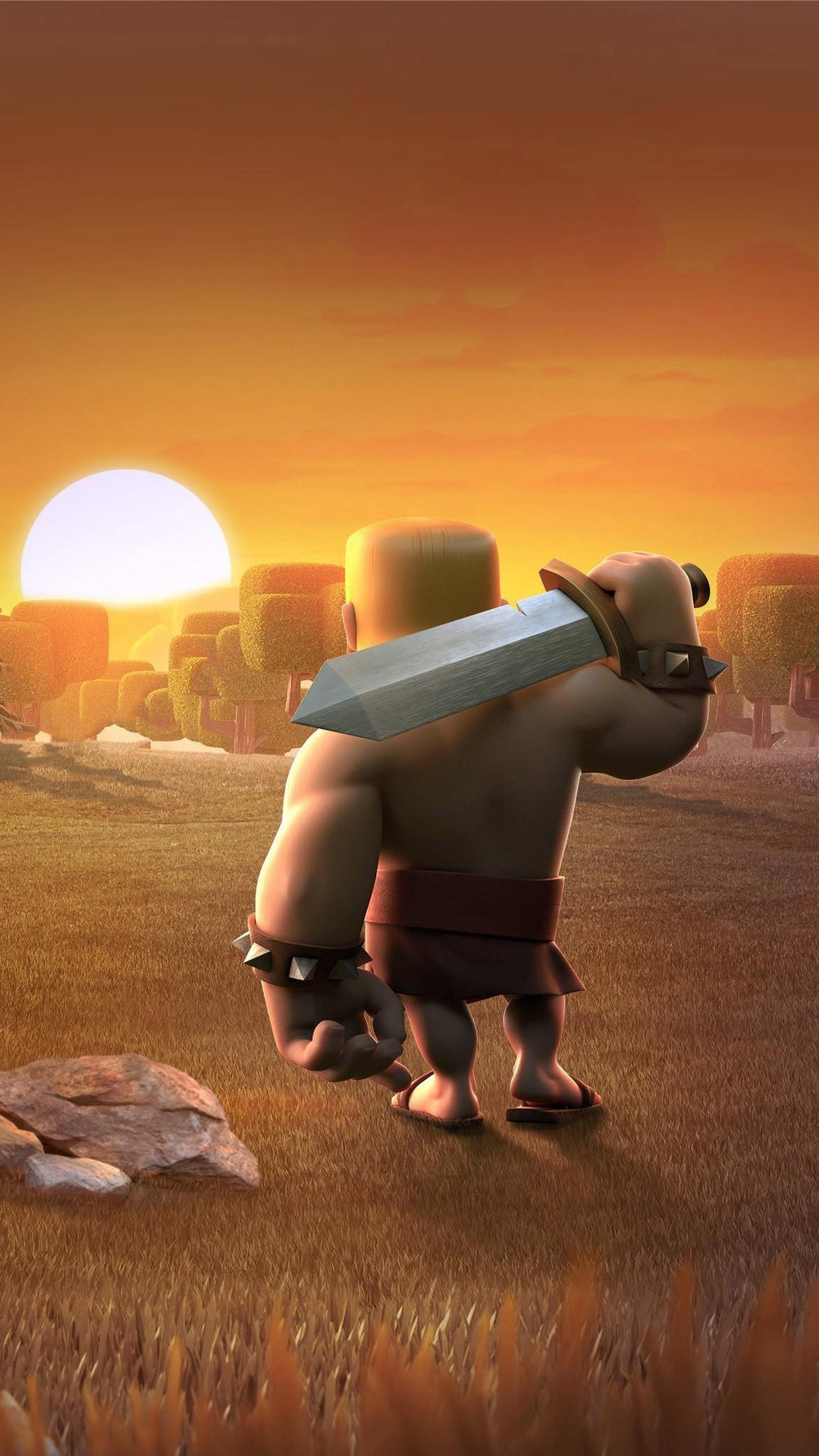 Barbarians Clash of Clans, Fearless warriors, Savage attacks, Tower demolitions, 1080x1920 Full HD Phone