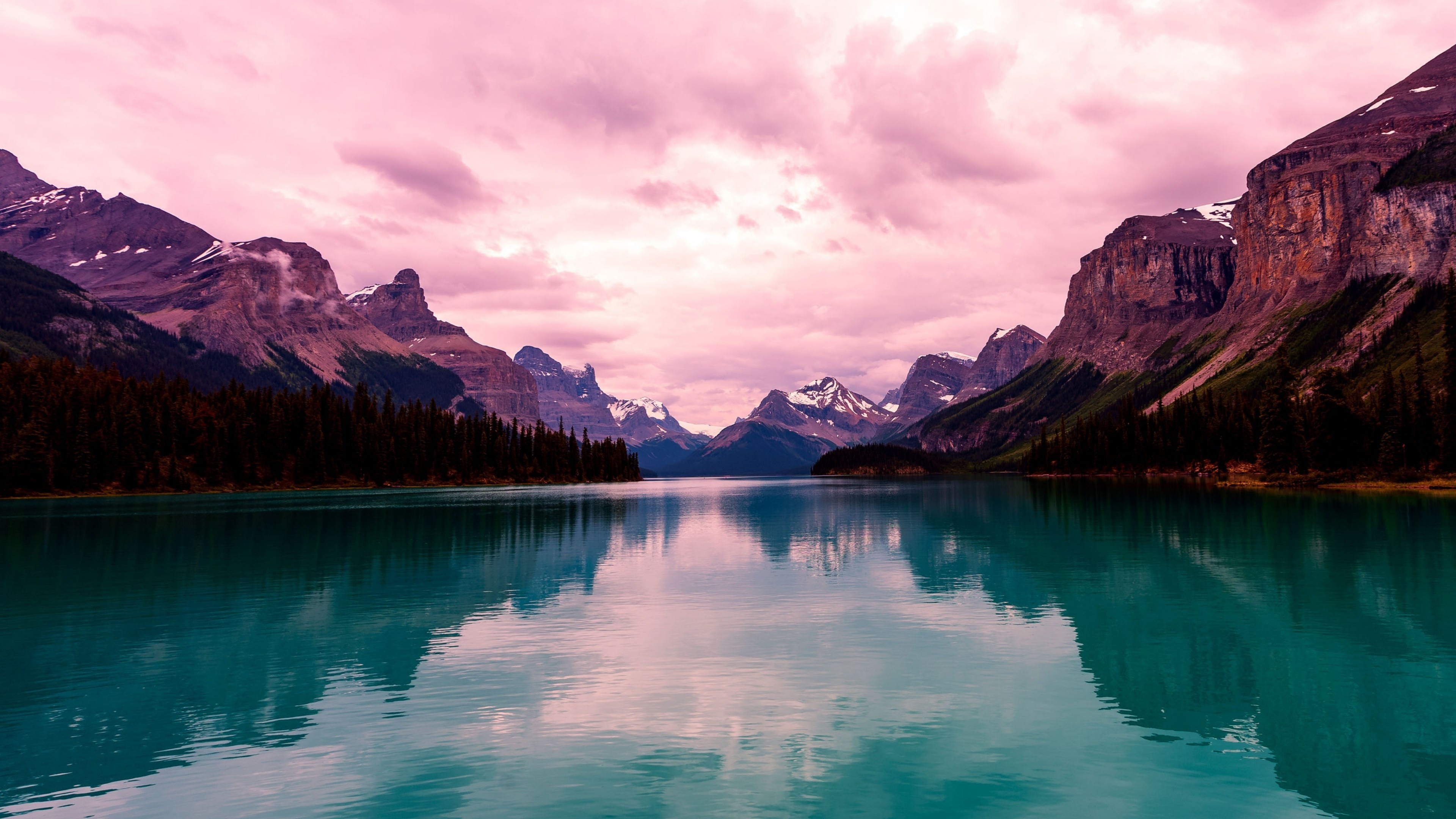 Jasper National Park, Spirit Island, Maligne Lake, Travel, 3840x2160 4K Desktop