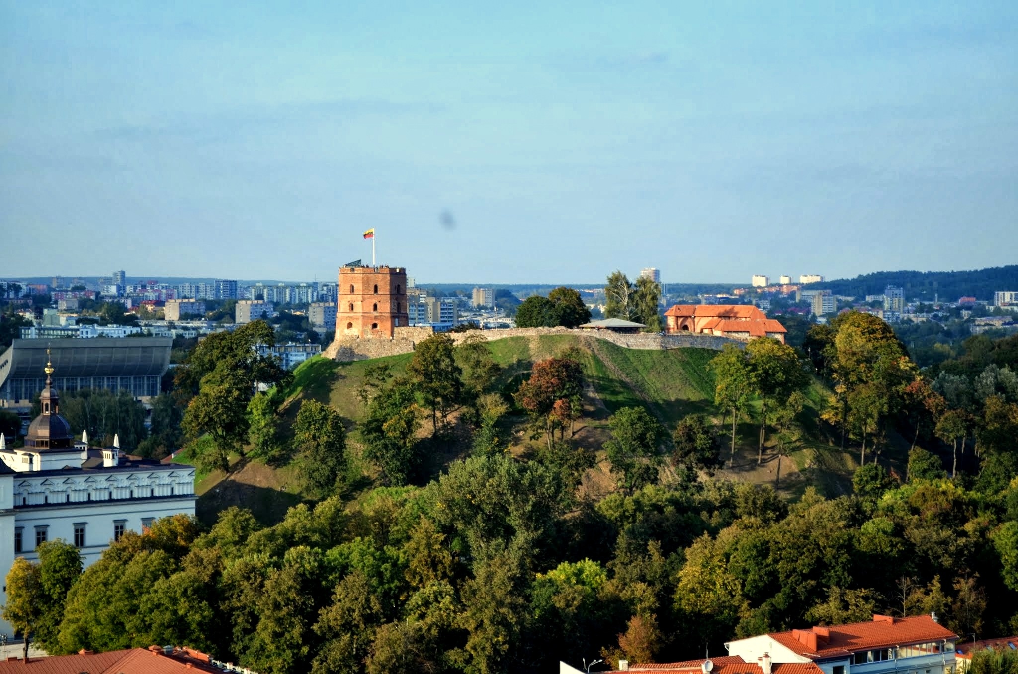 Vilnius view, Panoramic shot, Lithuanian cityscape, Stunning vista, 2050x1360 HD Desktop
