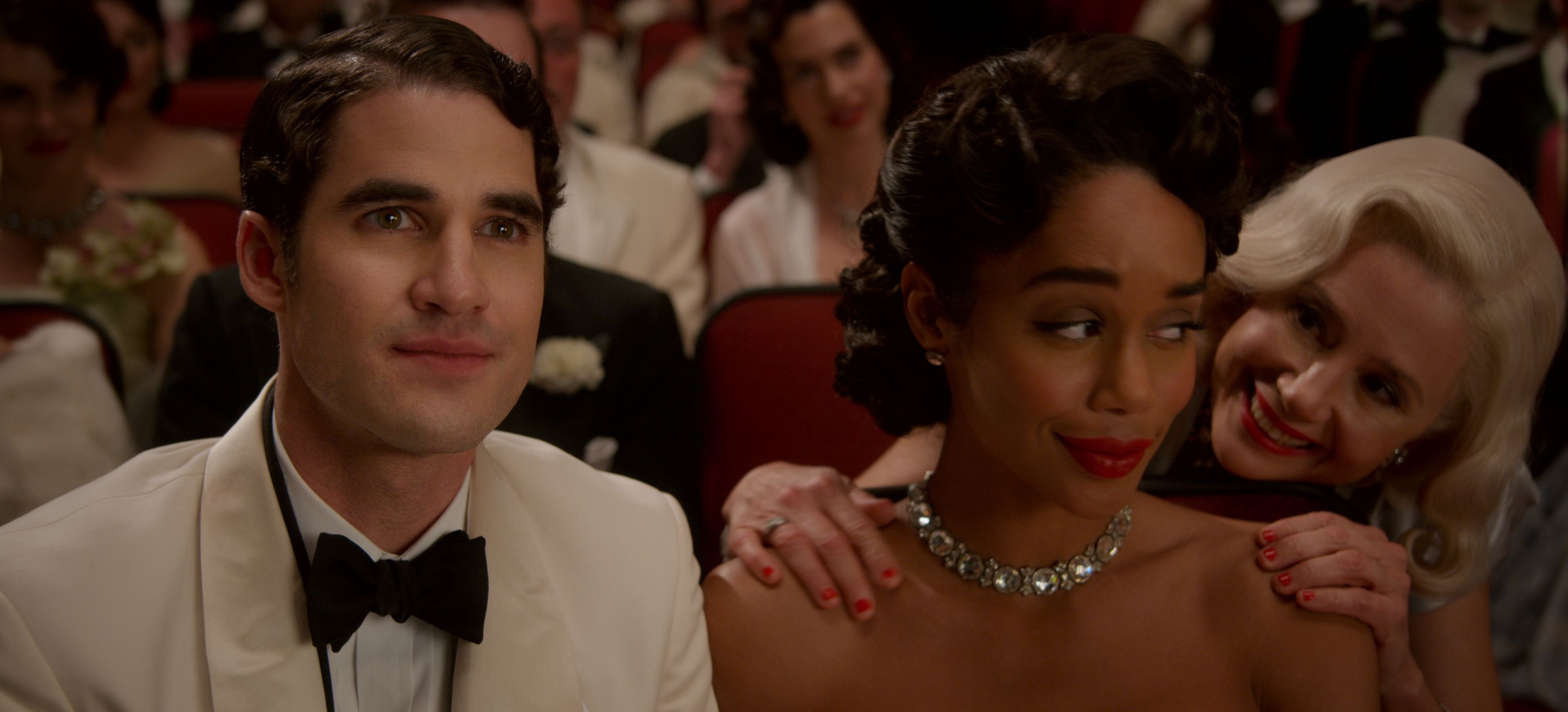 Hollywood, Behind-the-scenes drama, Star-studded cast, Captivating performances, 3600x1640 Dual Screen Desktop