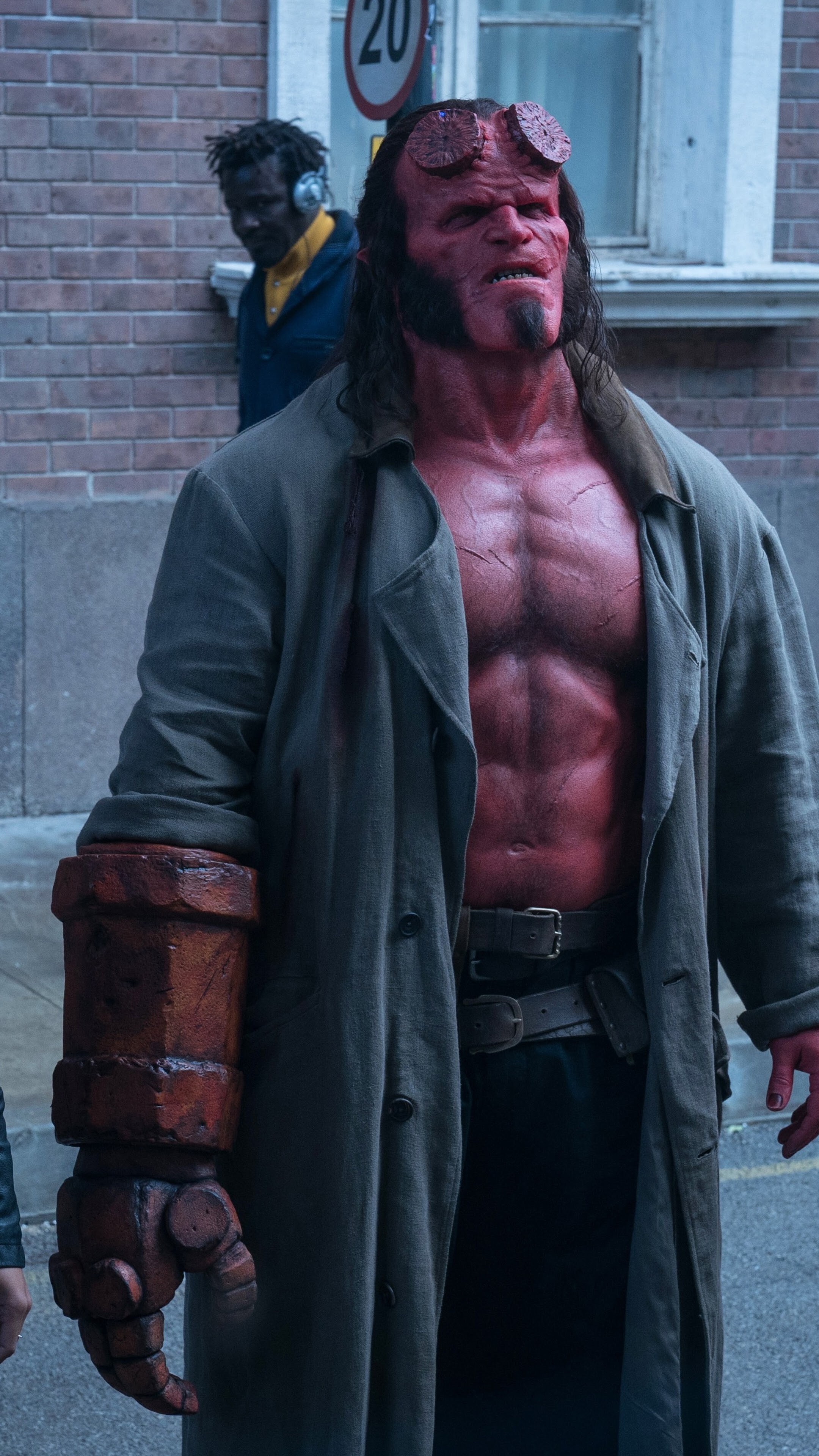 David Harbour, Hellboy Wallpaper, 2160x3840 4K Phone