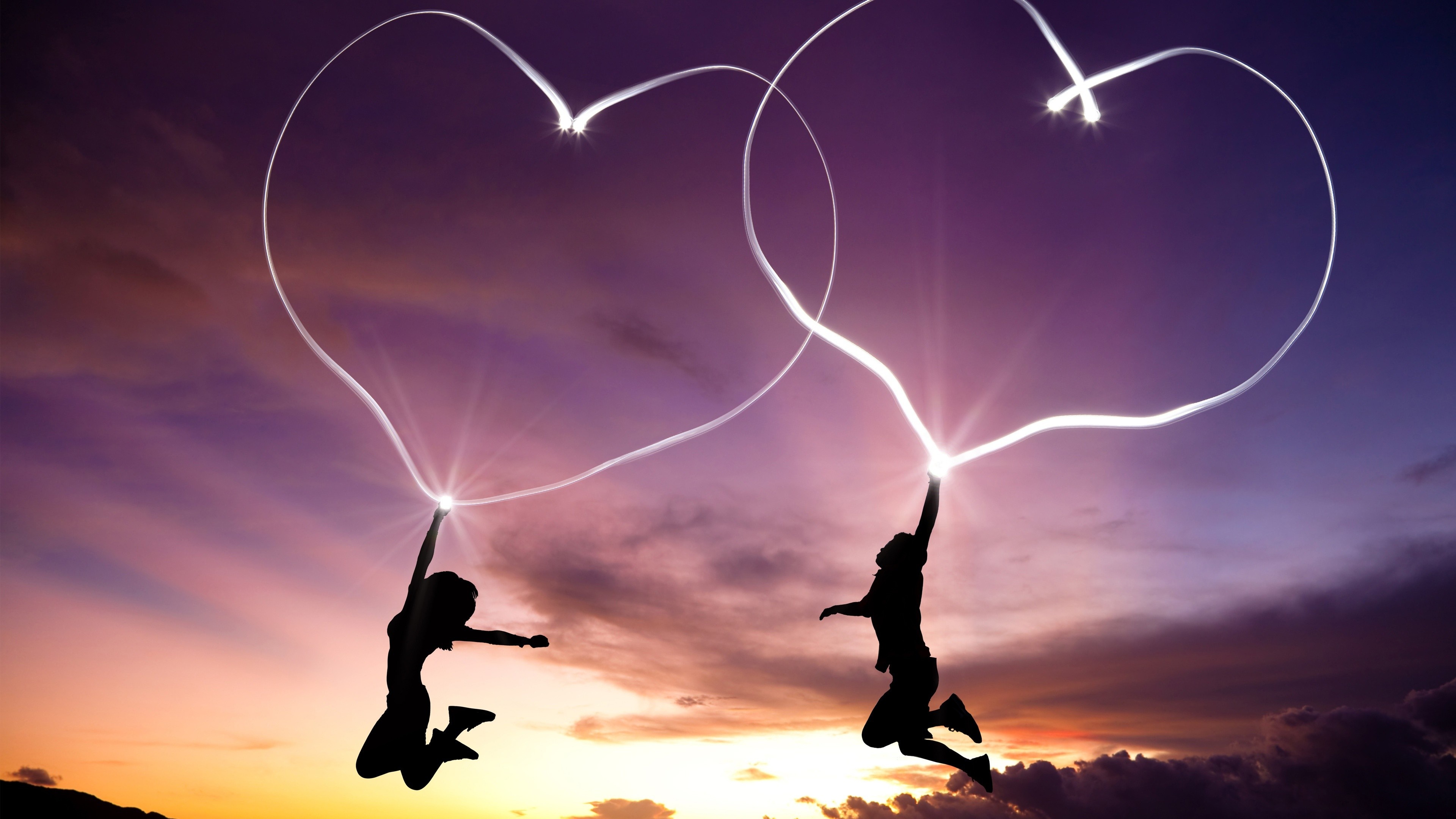 Hearts, Love Couples Wallpaper, 3840x2160 4K Desktop