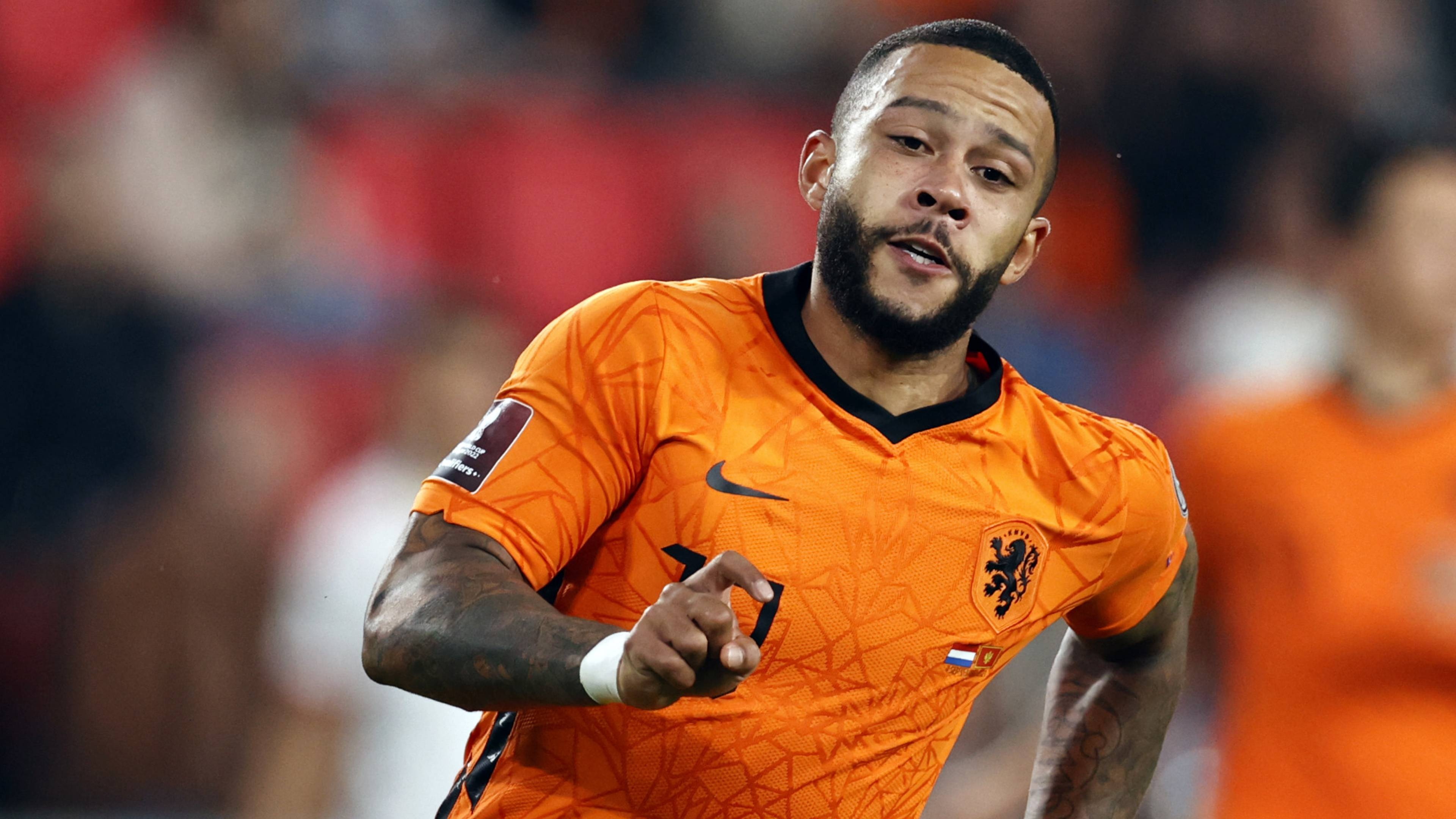 Memphis Depay, Goal against Montenegro, Short-range shot, Dutch national team, 3840x2160 4K Desktop