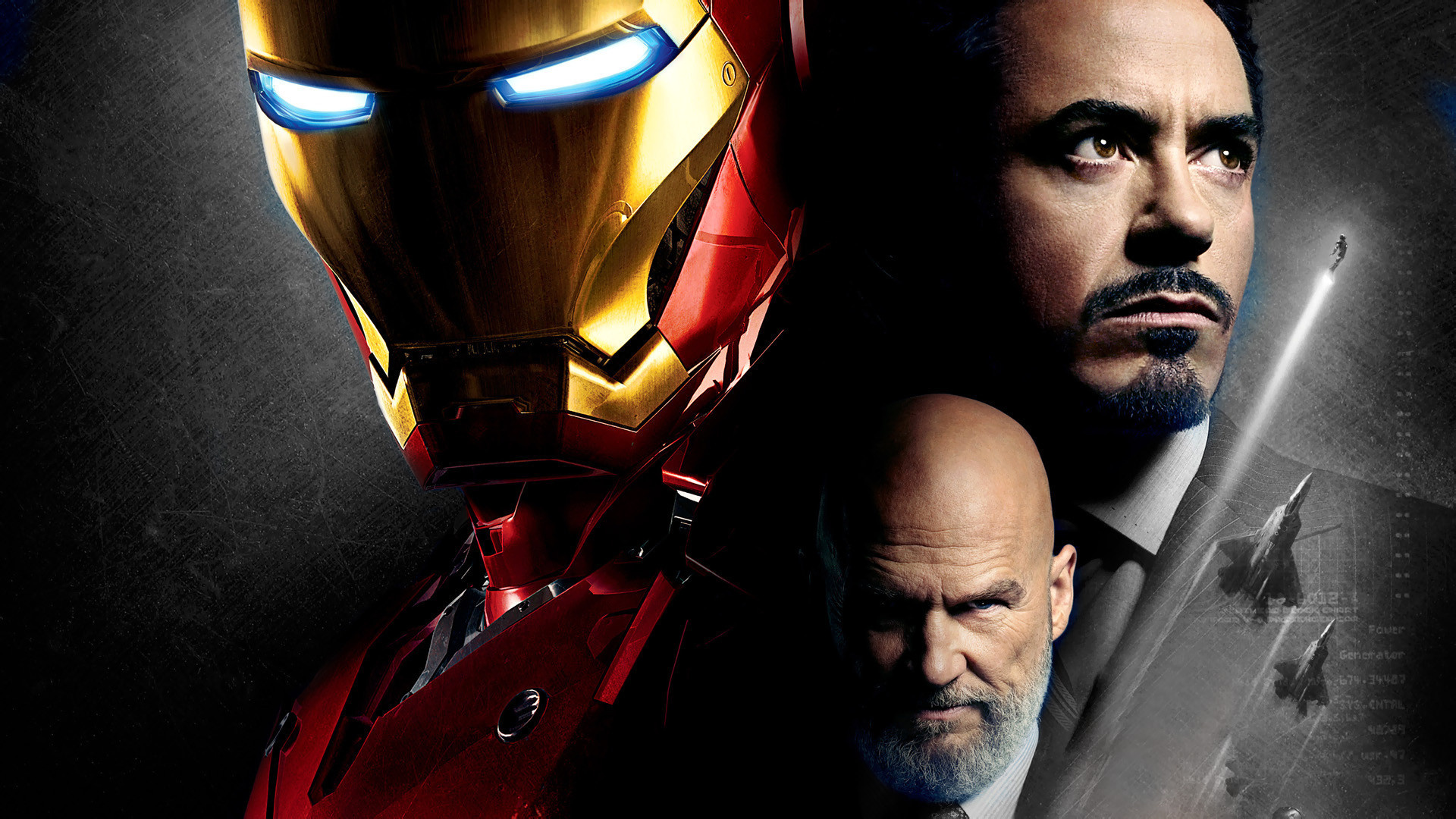 Jeff Bridges, Tony Stark, Robert Downey Jr., Iron Man, 1920x1080 Full HD Desktop