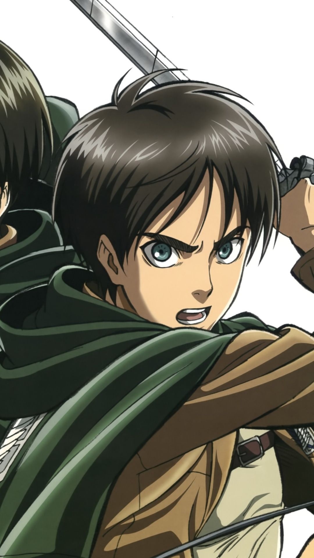 Eren Yeager, Attack on Titan, Scout Regiment cloak, Full HD Phone wallpaper