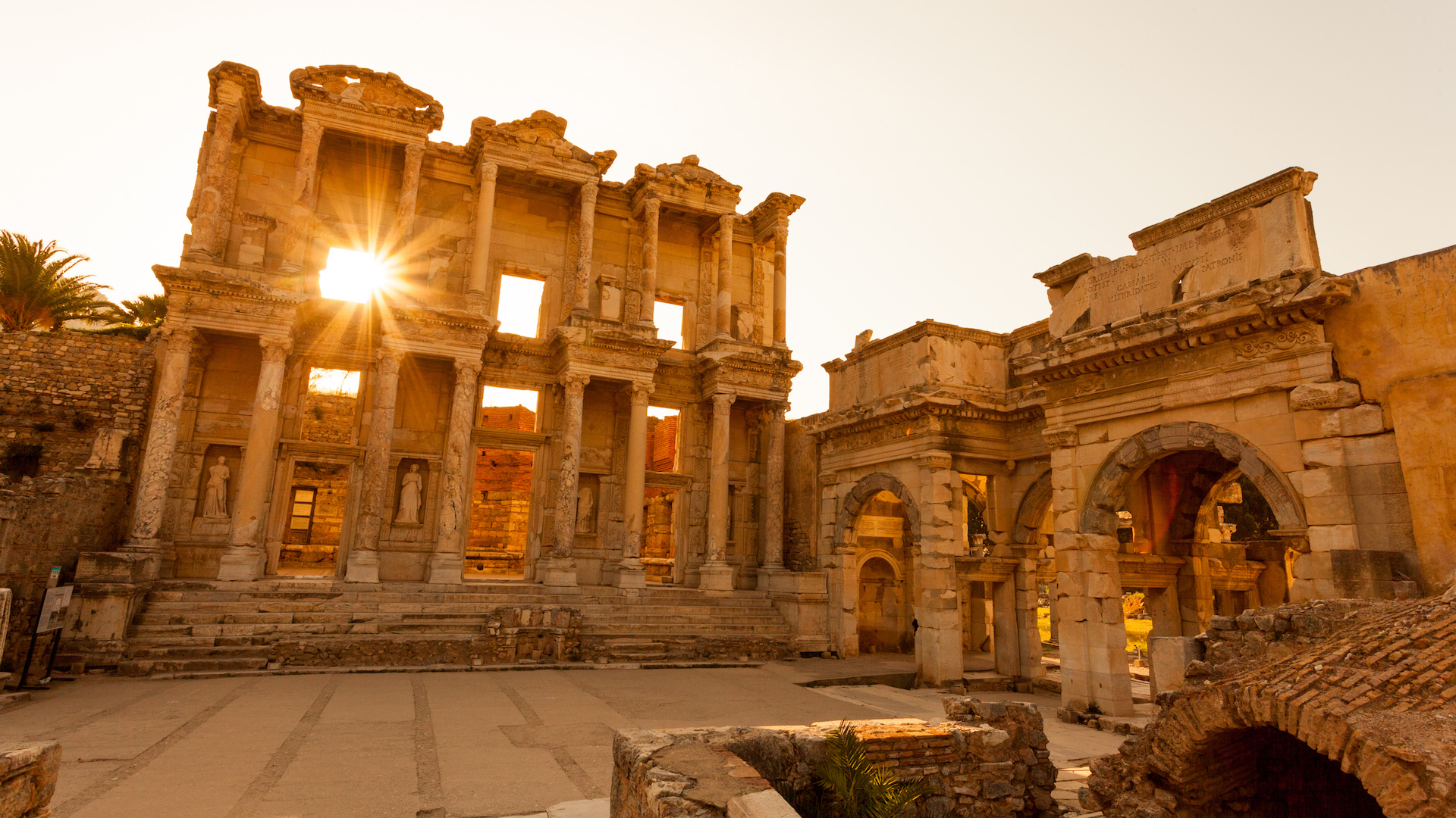 Library of Celsus, Ephesus Turkey, Yachtzoo yachts, Travels, 1920x1080 Full HD Desktop