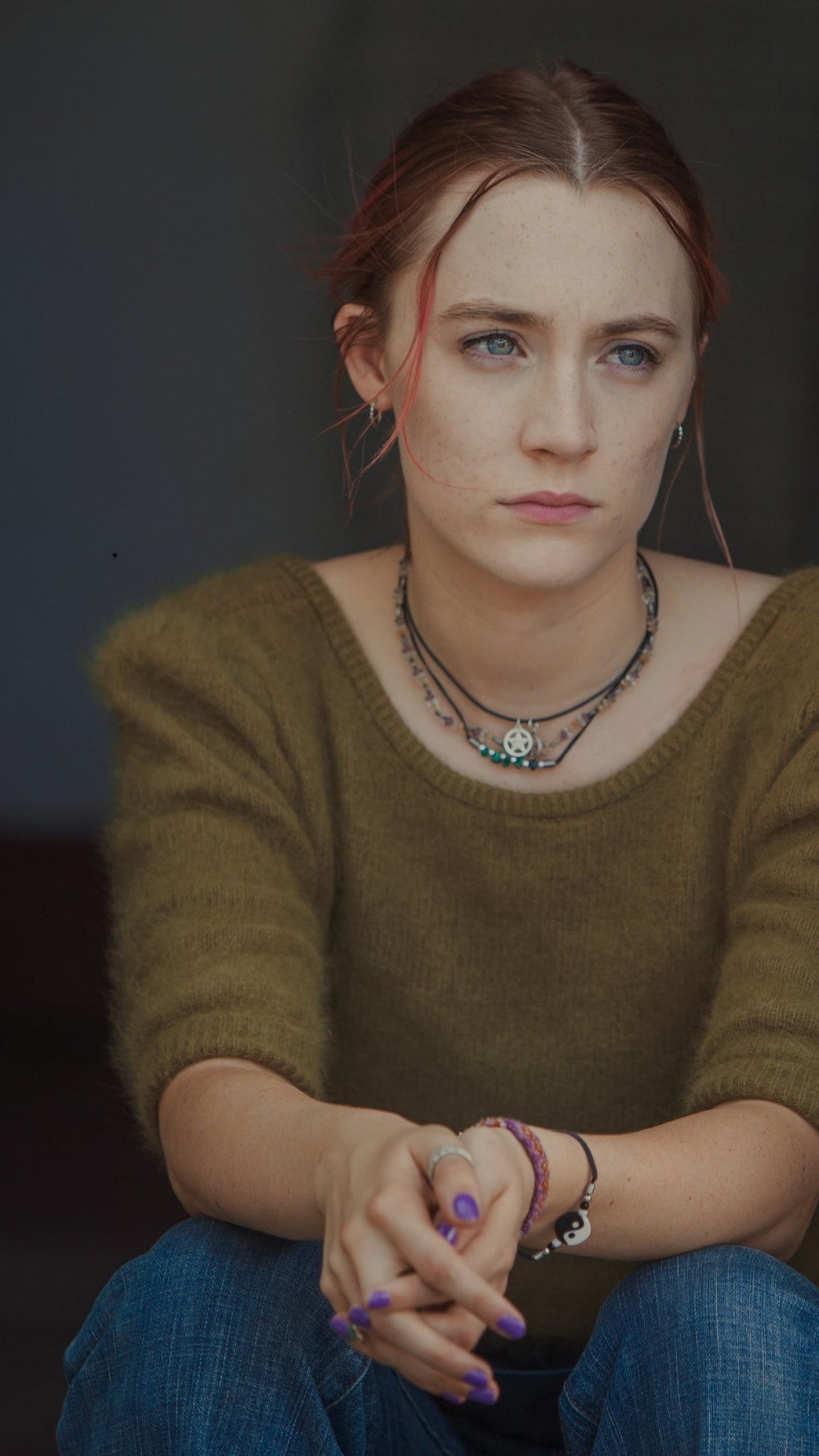 Lady Bird, Saoirse Ronan, 4k resolution, Aesthetic visuals, 1440x2560 HD Phone