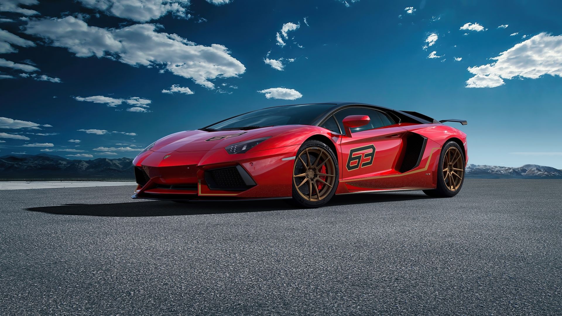 SVJ 63 2020, Lamborghini Aventador Wallpaper, 1920x1080 Full HD Desktop