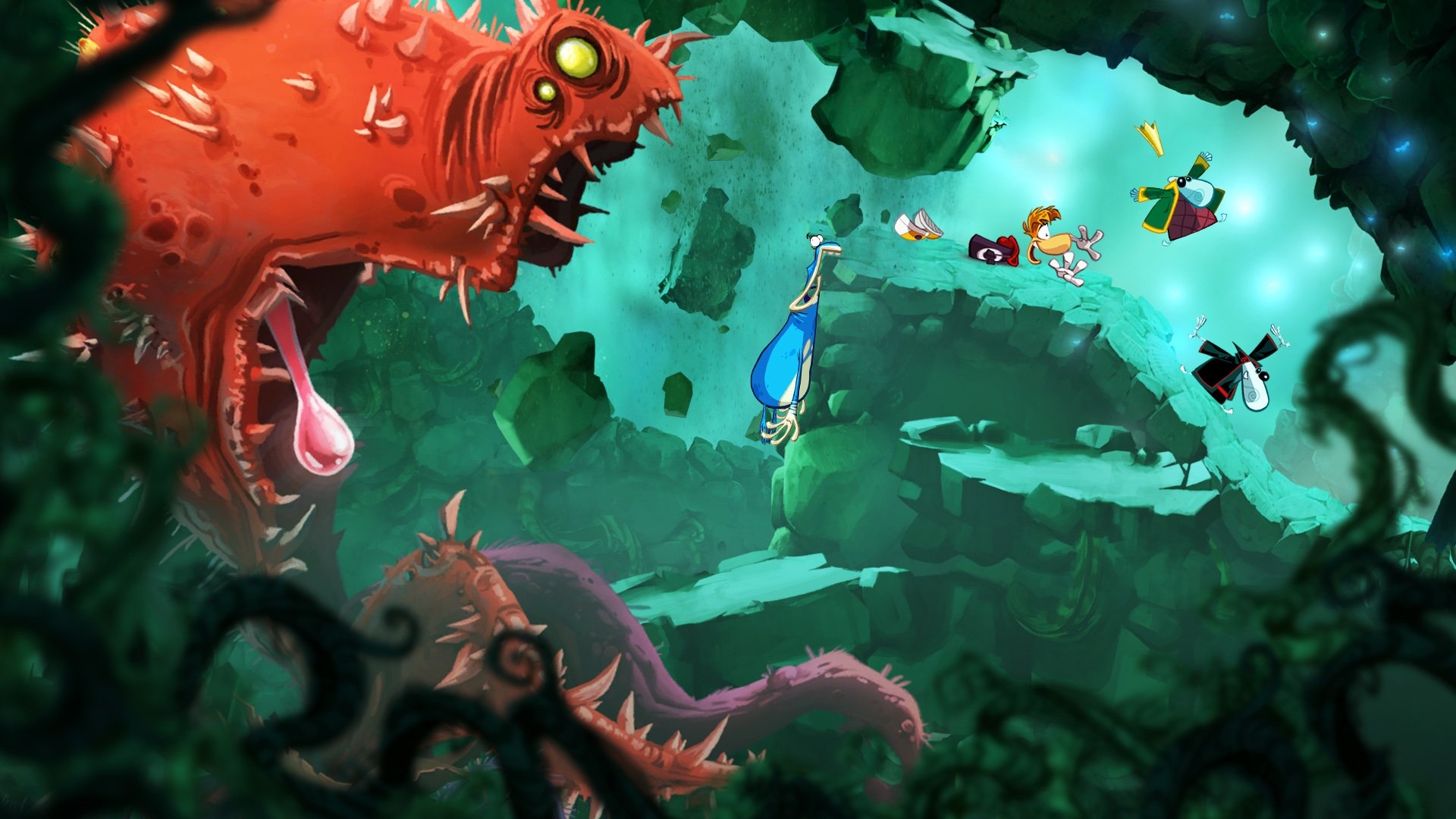 Platform Game, Rayman Origins, Ubisoft game, Platform gaming, 1920x1080 Full HD Desktop