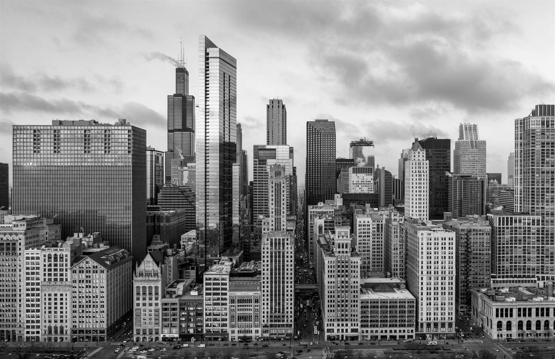 Chicago skyline, Marketing agency, Creative profiles, IT staffing, 1920x1250 HD Desktop