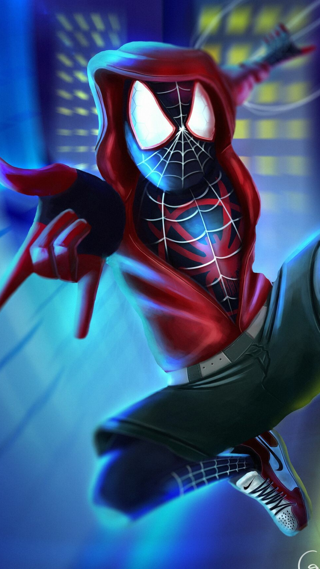 Spider-Verse animation, Spider-Verse, Spider-Man, Wallpapers, 1080x1920 Full HD Phone