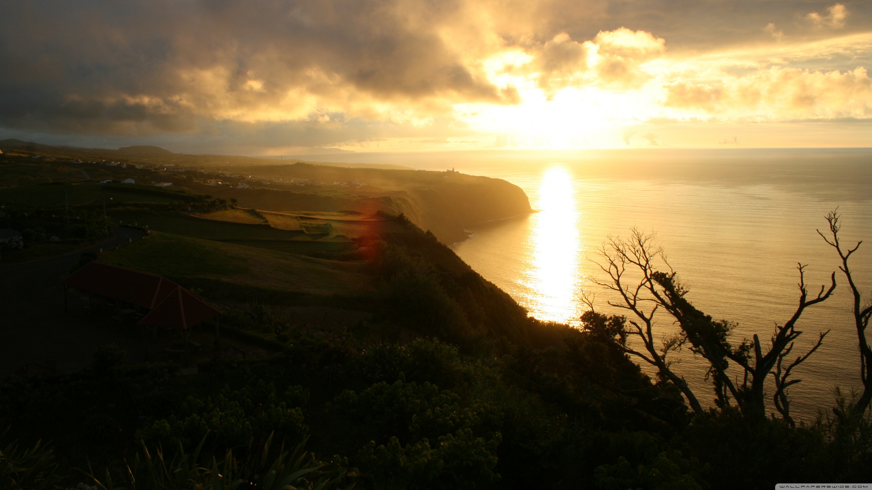 Azores wonders, Panoramic views, Multi-display wallpaper, Mobile beauty, 3560x2000 HD Desktop