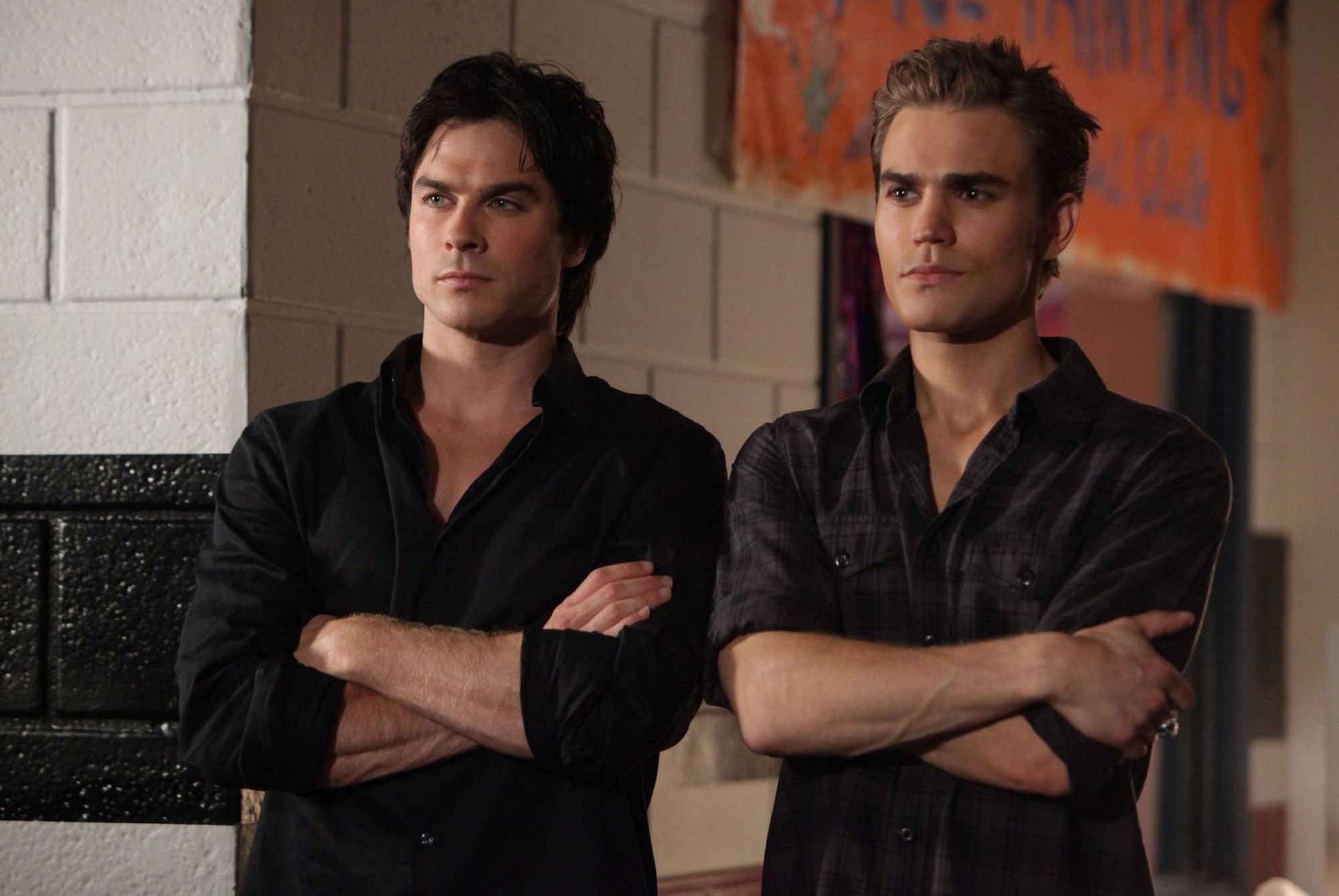 Damon and Stefan, Ian Somerhalder (Vampire Diaries) Wallpaper, 2000x1340 HD Desktop