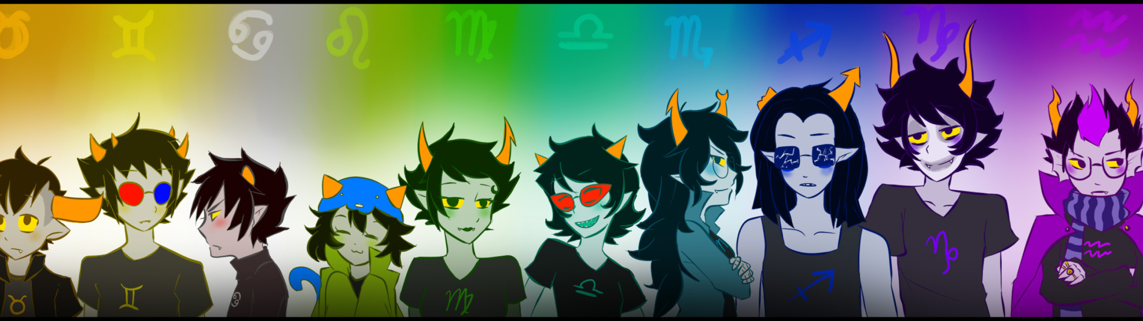 Homestuck iPhone wallpapers, Fan creations, 3840x1080 Dual Screen Desktop