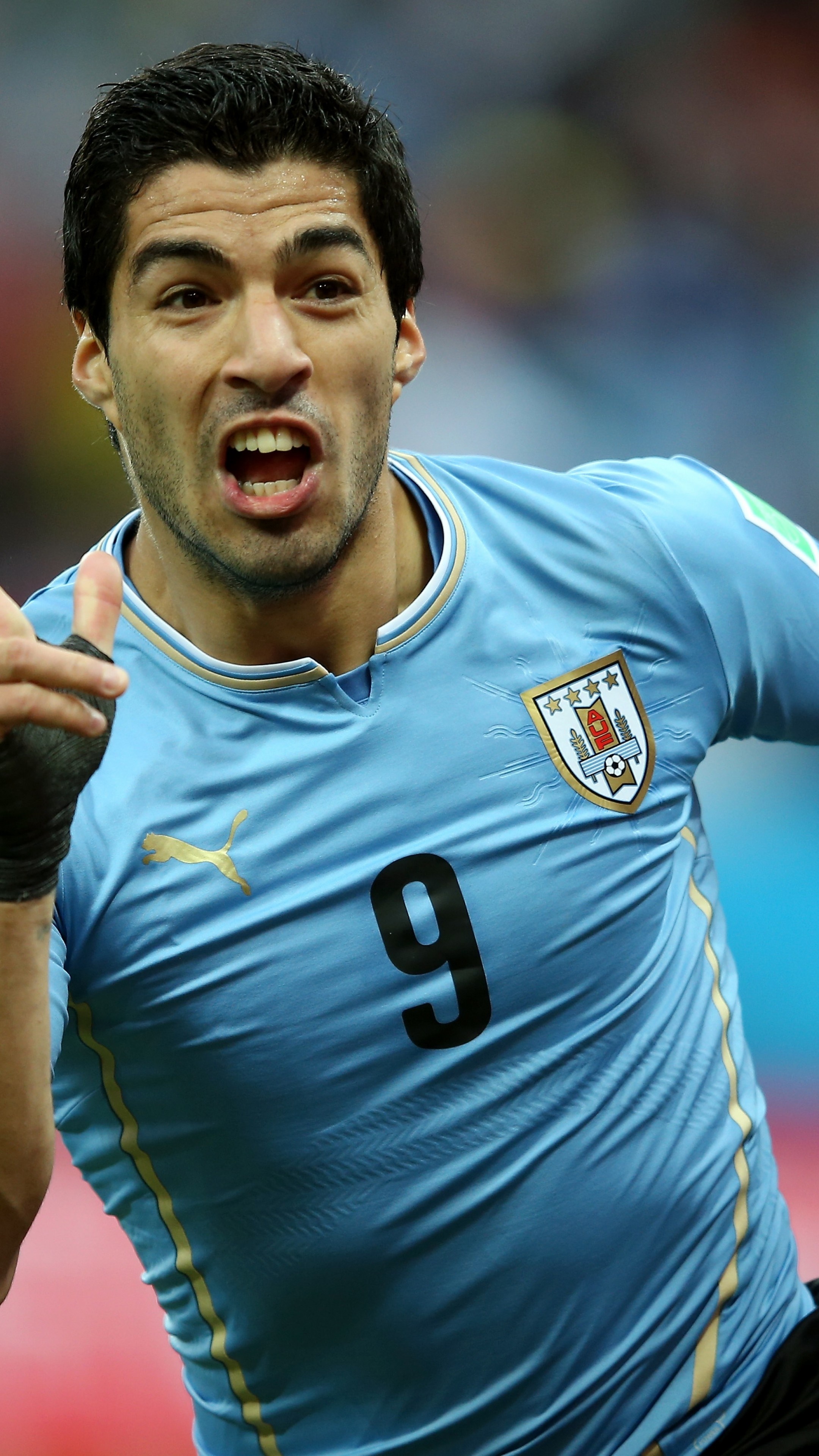 Uruguay, Luis Suarez Wallpaper, 2160x3840 4K Phone