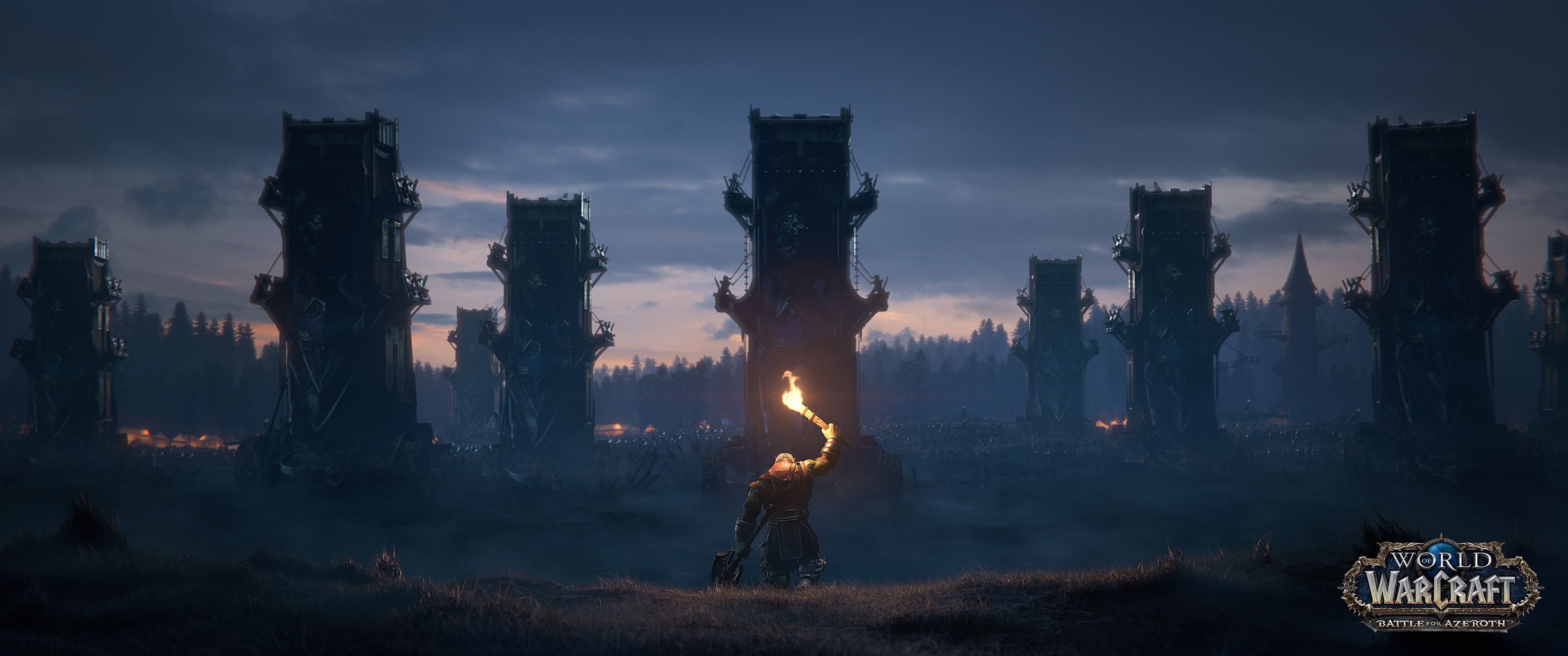 Azeroth, WoW Wallpaper, 3440x1440 Dual Screen Desktop
