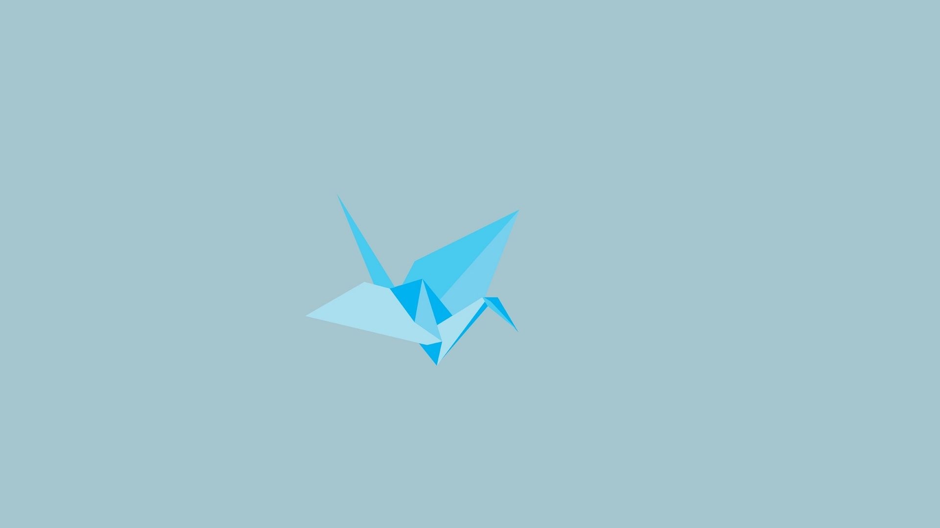 Paper Crane, Minimal HD wallpapers, Creative design, Minimalistic beauty, 1920x1080 Full HD Desktop