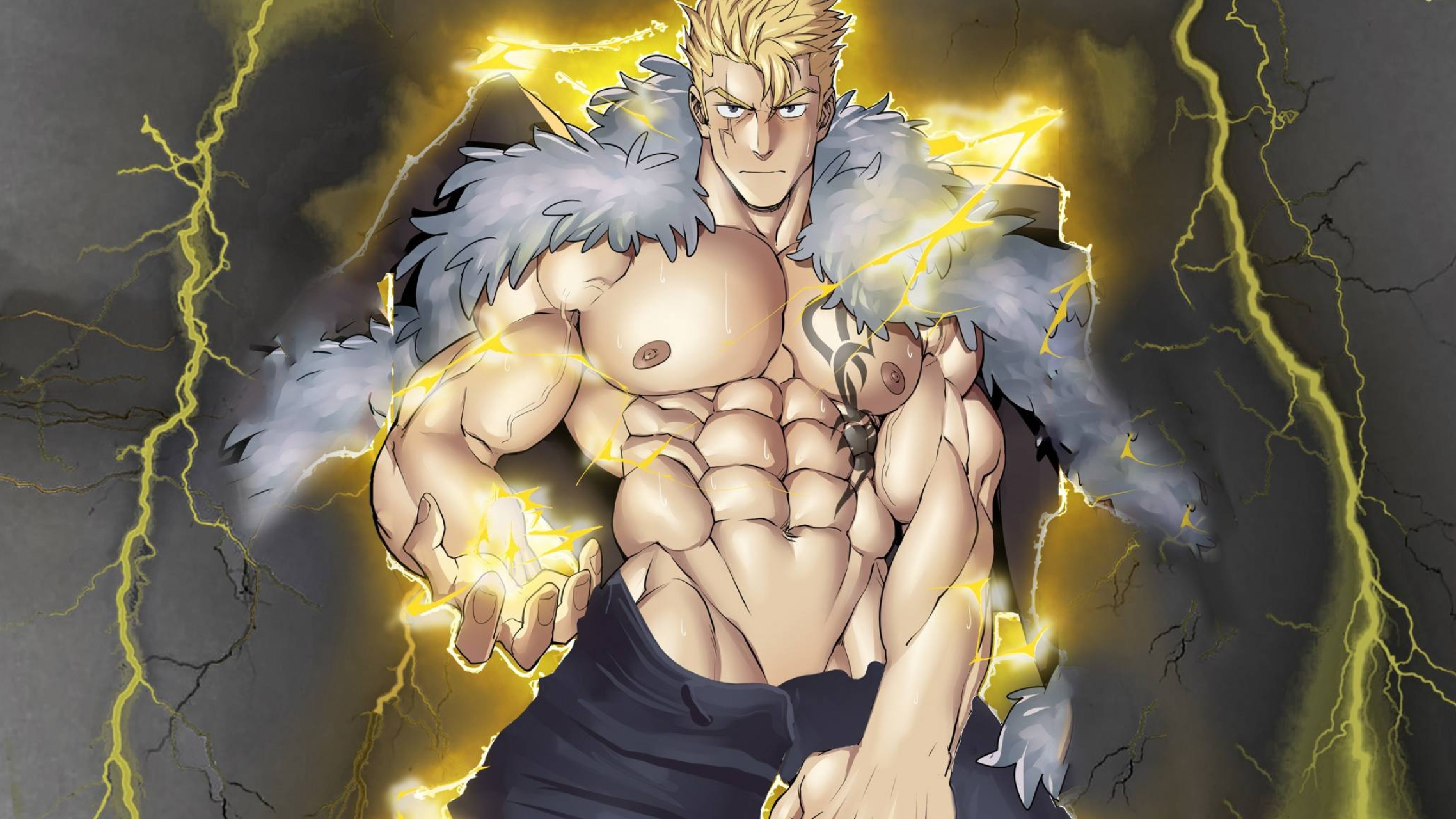 Laxus Dreyar, Wallpaper, Ryan Johnson, HD quality, 2280x1280 HD Desktop