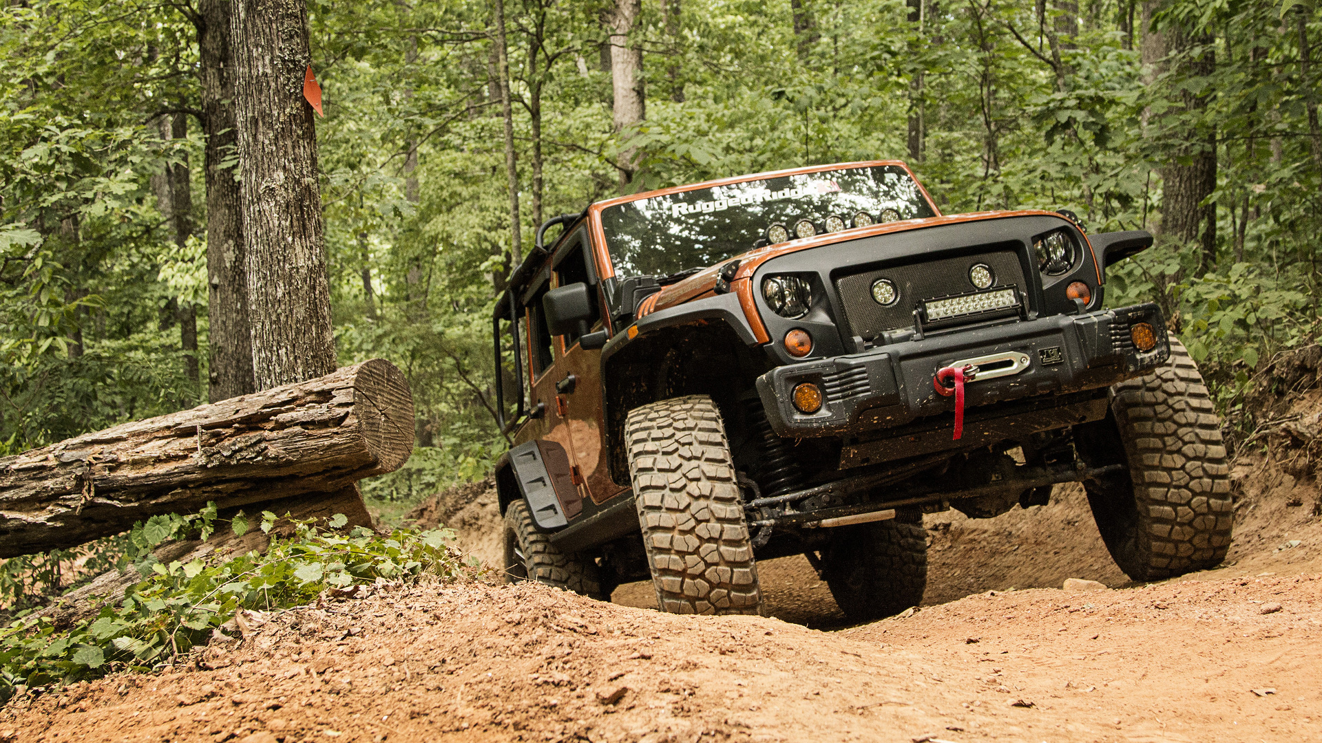 Rugged Ridge Jeep Wrangler JK, Off-road Driving Wallpaper, 1920x1080 Full HD Desktop