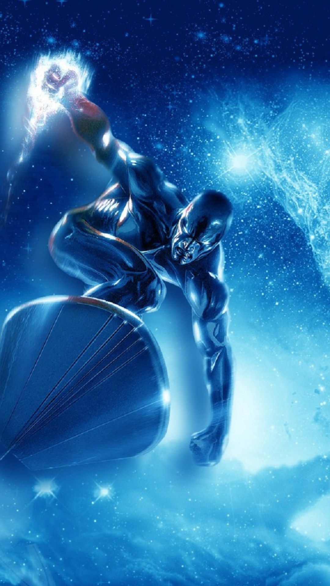 Silver Surfer comic, Marvel Comics art, 1080x1920 Full HD Phone