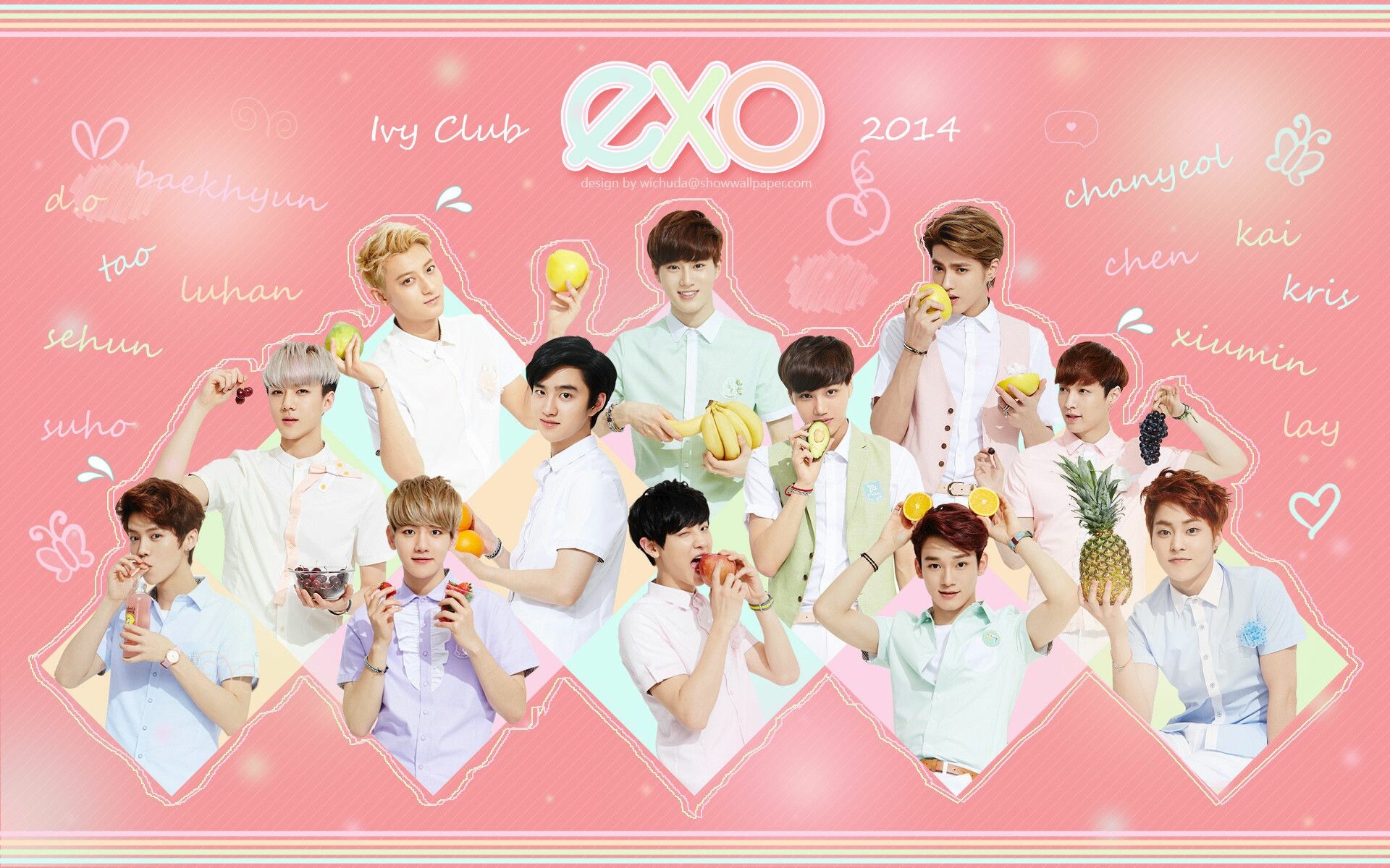EXO HD wallpaper, Strong visuals, K-Pop powerhouse, Legendary group, 1920x1200 HD Desktop