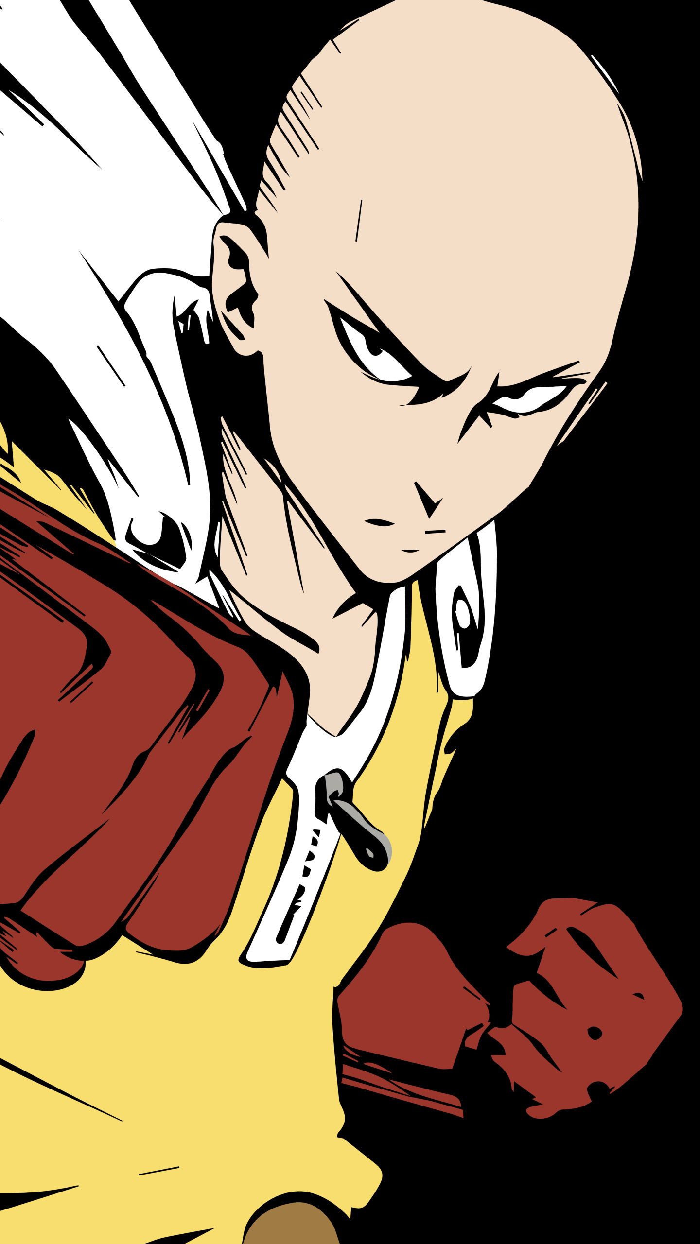 Saitama, One-Punch Man, Yellow superhero jumpsuit, HD Phone wallpaper