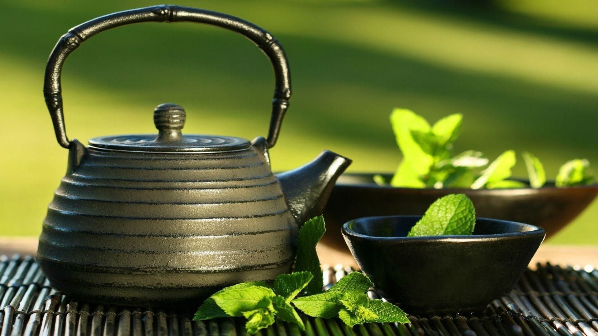 Green tea wallpapers, Nature's refreshment, Healthful sips, Calming aesthetics, 1920x1080 Full HD Desktop