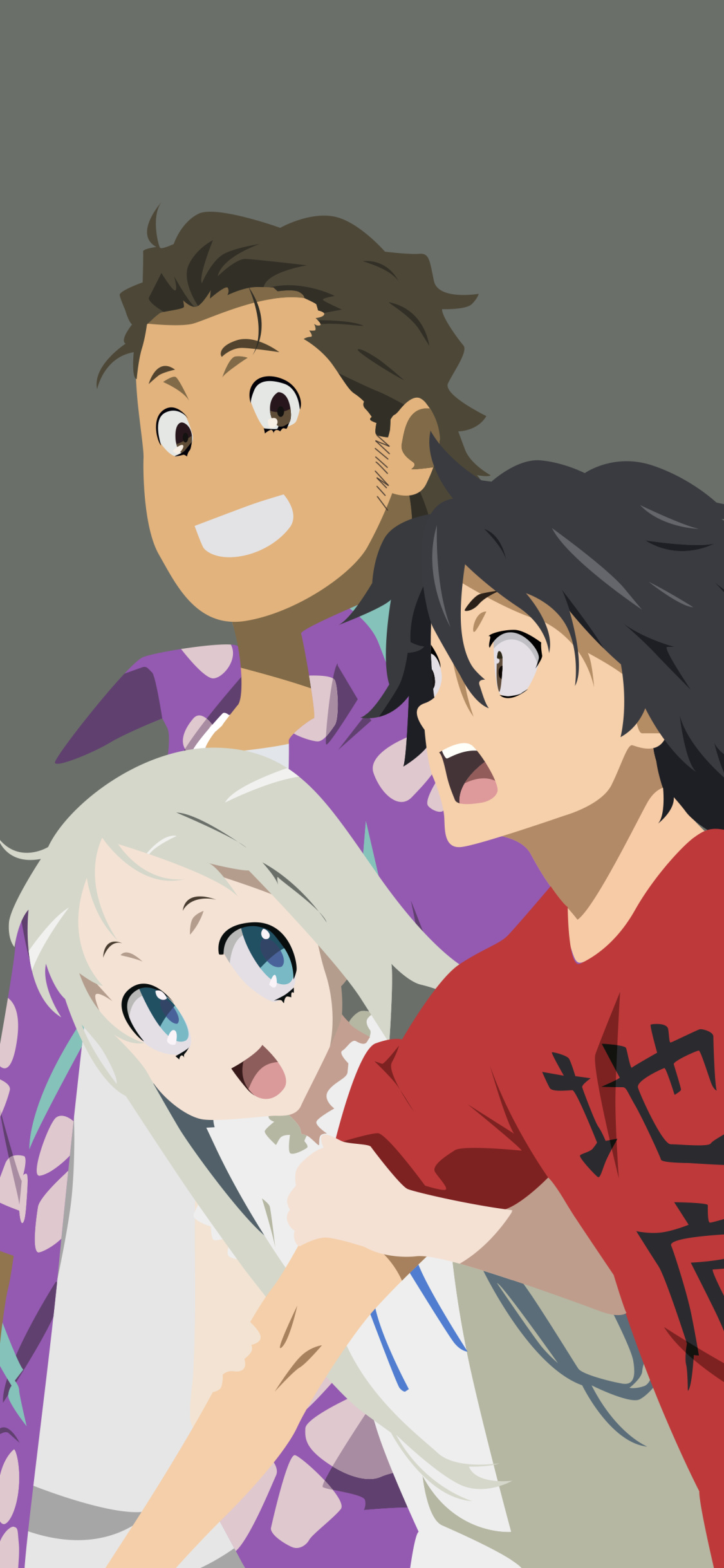 Anohana (Anime), Heartfelt story, Emotional journey, Lasting friendships, 1130x2440 HD Phone