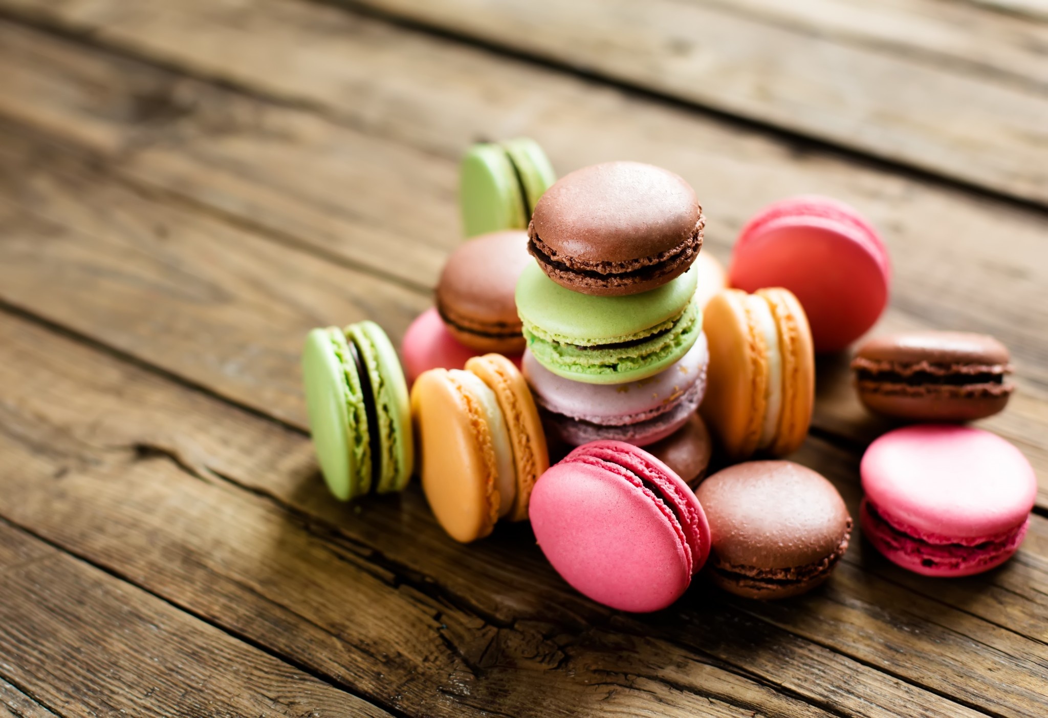 Macaron delights, Irresistible desserts, Whimsical colors, French delicacy, 2050x1410 HD Desktop