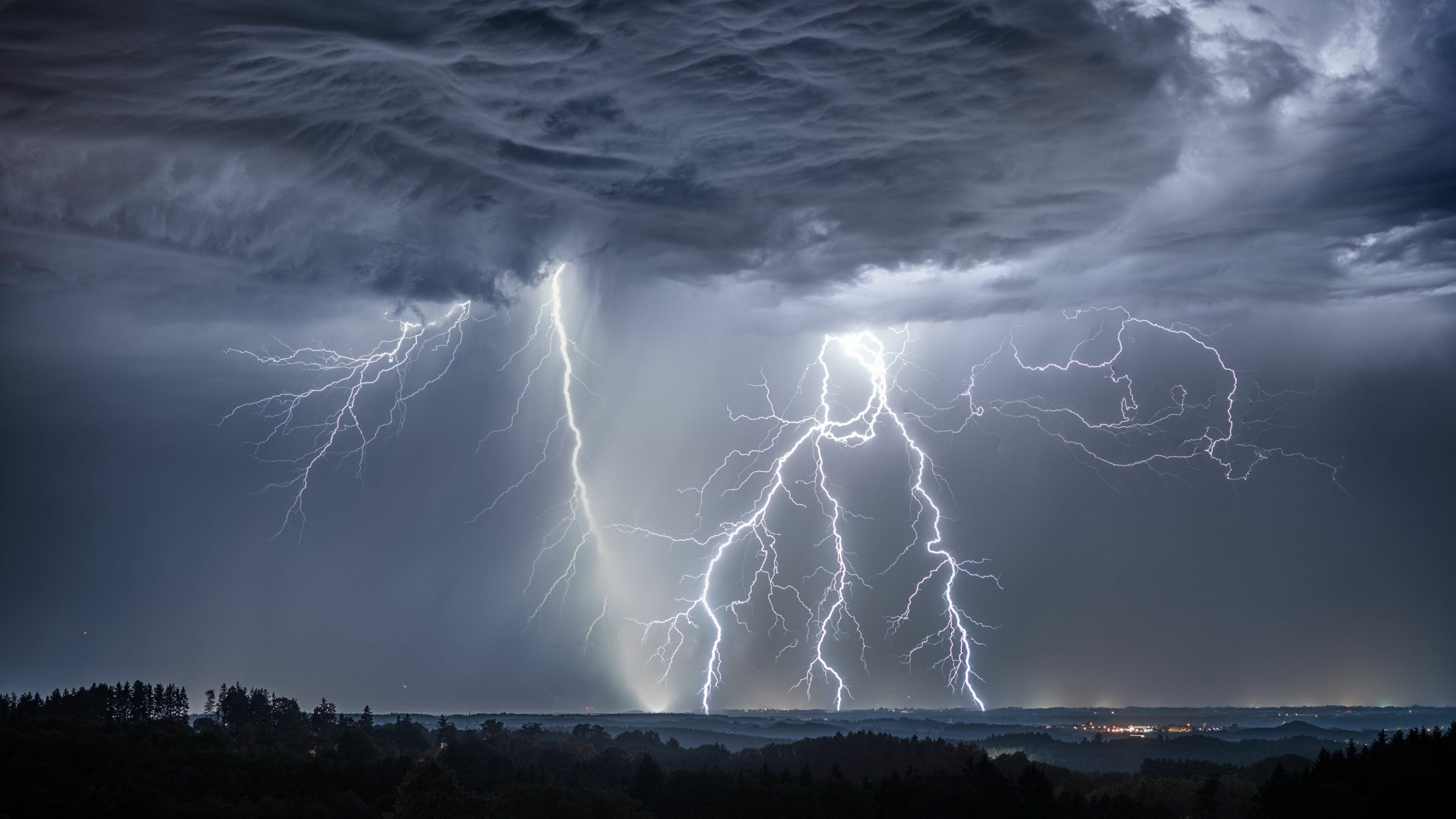 Lightning, Thunder Wallpaper, 3840x2160 4K Desktop