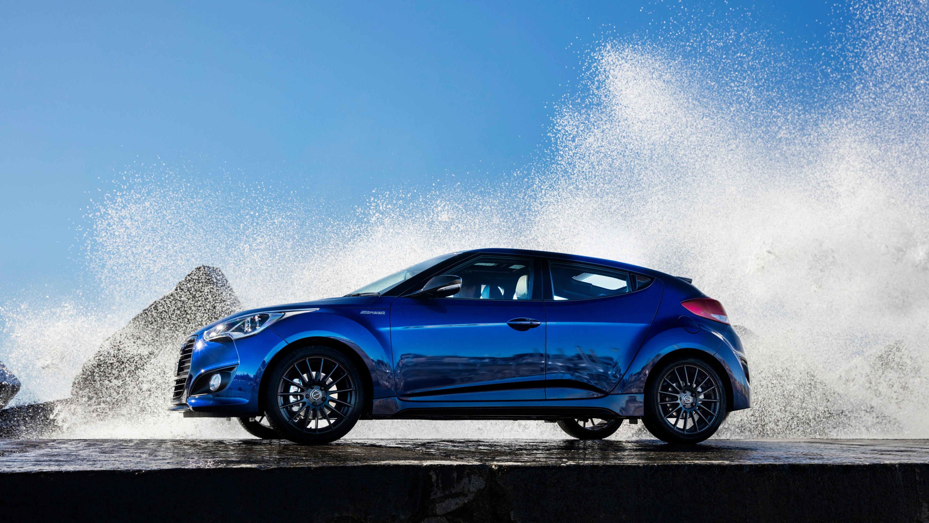 Hyundai Veloster, Wallpaper, Sporty, Dynamic design, 3840x2160 4K Desktop