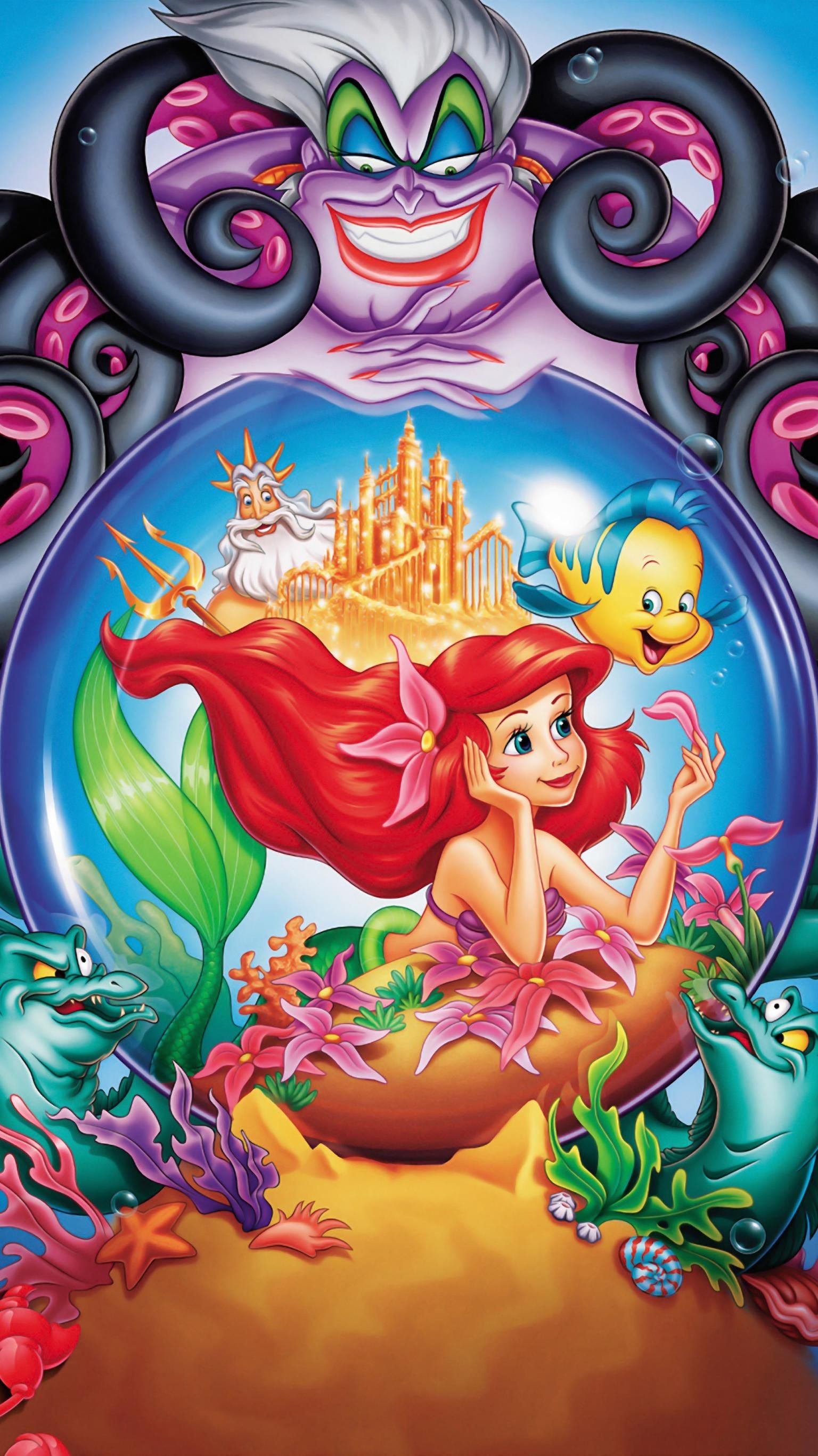 Ariel, The Little Mermaid, Phone Wallpaper, Disney, 1540x2740 HD Phone