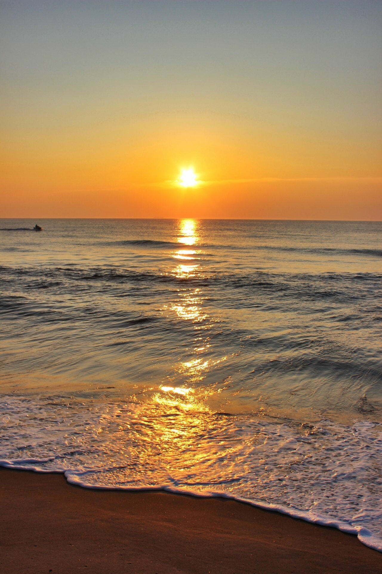 Summer morning bliss, Beach serenity, Nature's awakening, Tranquil seascapes, 1280x1920 HD Phone