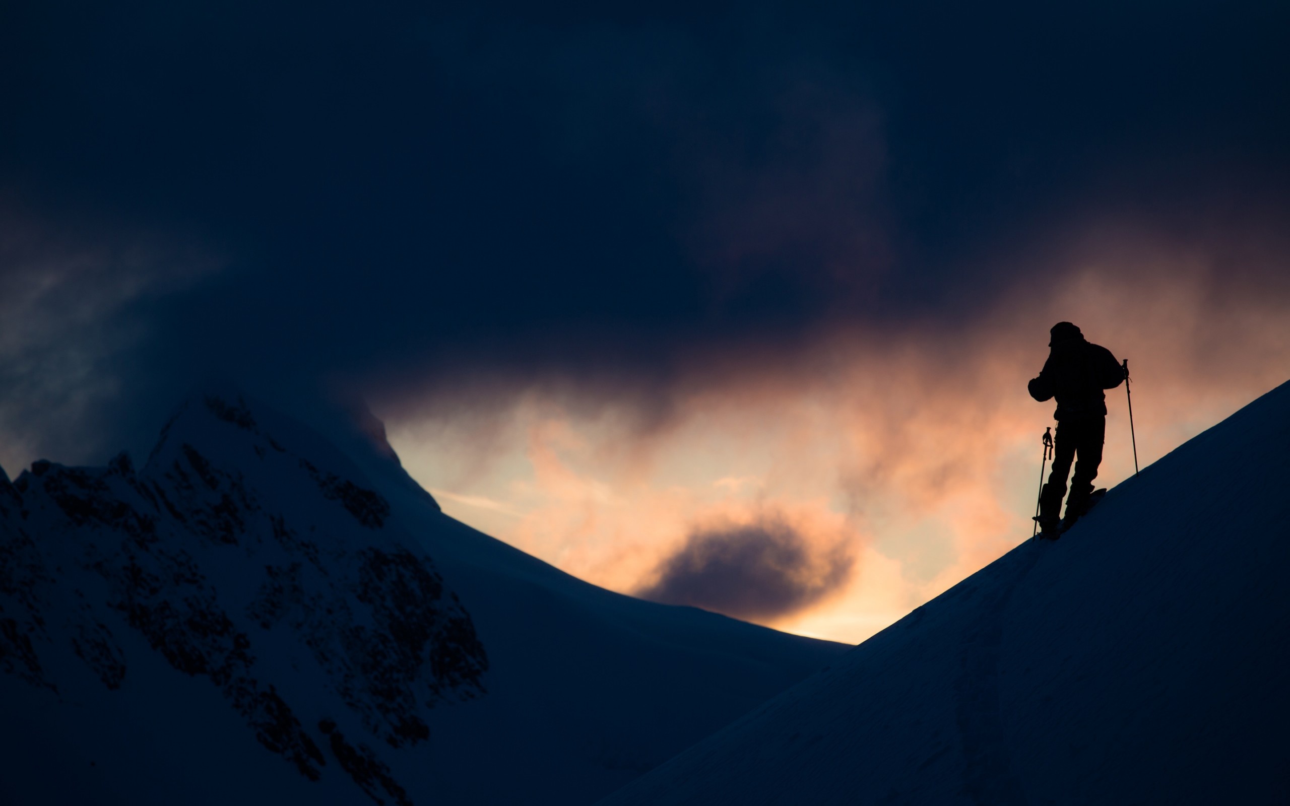 Skiing background wallpaper, Versatile desktop wallpapers, Skiing inspiration, High-quality imagery, 2560x1600 HD Desktop